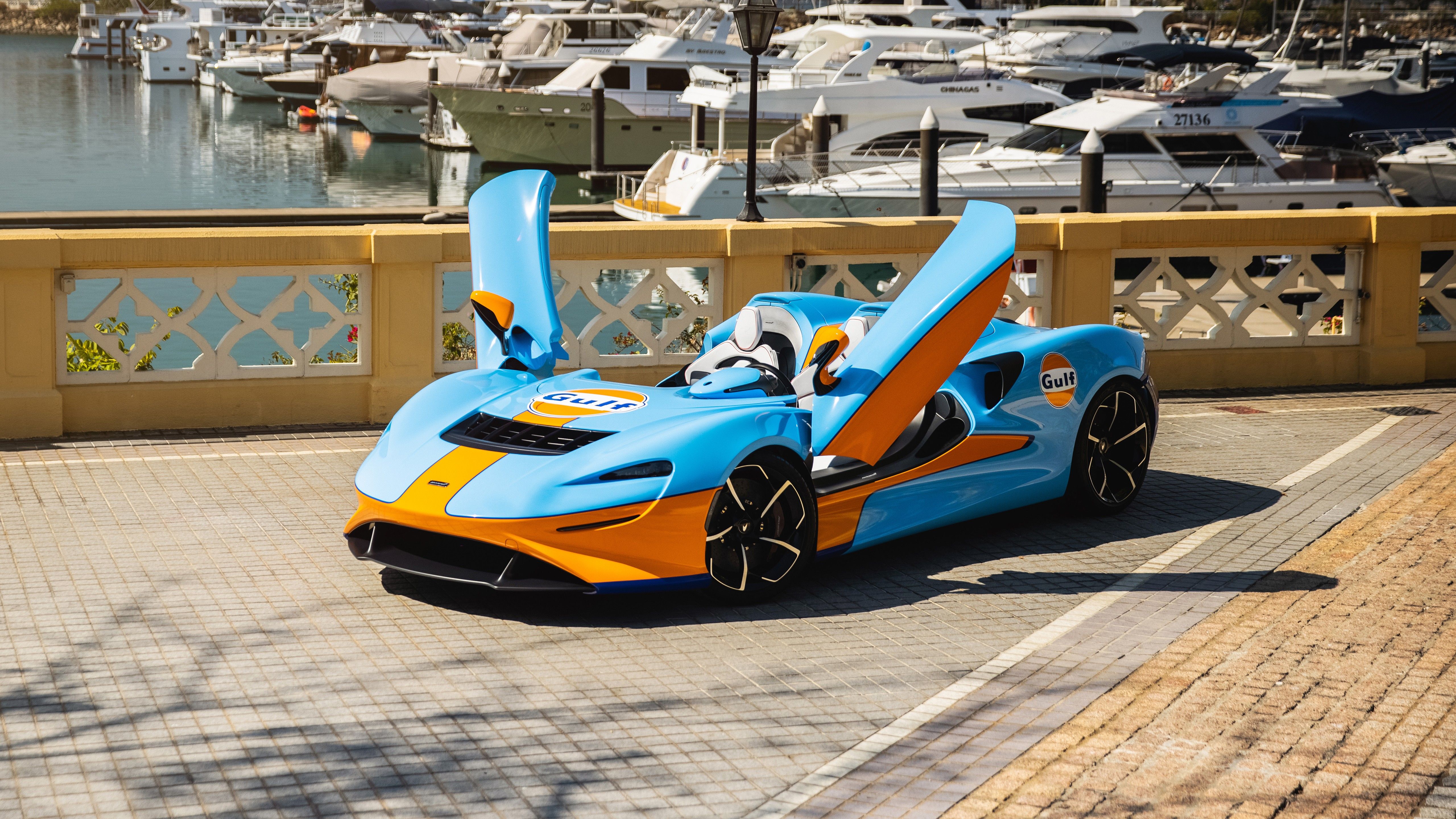 Blue McLaren Elva Gulf Theme 3 4K 5K HD Cars Wallpaper</a> Wallpaper