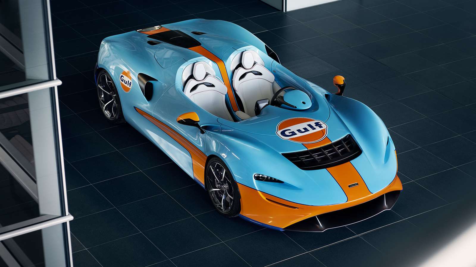 McLaren Elva Gulf Theme unveiled at SpeedWeek