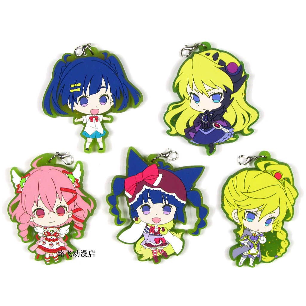 Soushin Shoujo Matoi Sumeragi Matoi Action Figure Anime Model Rubber Mobile Phone Keychain Pendant Christmas Toys for Gifts 6cm. Action Figures