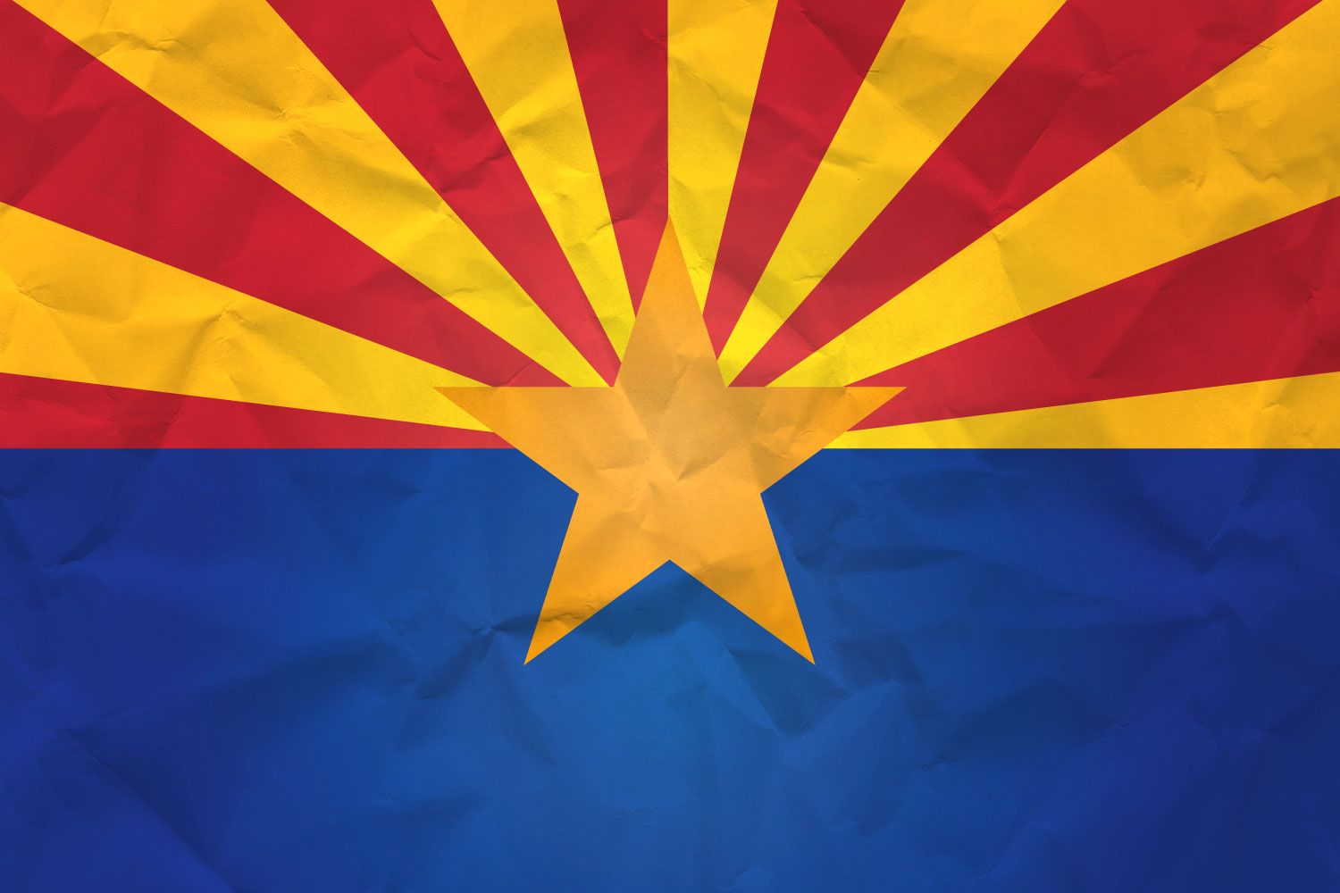 Flag of Arizona with Paper Texture it for free