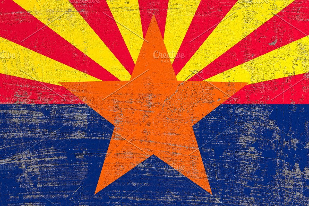 Arizona State flag. Arizona state flag, State flags, Arizona flag