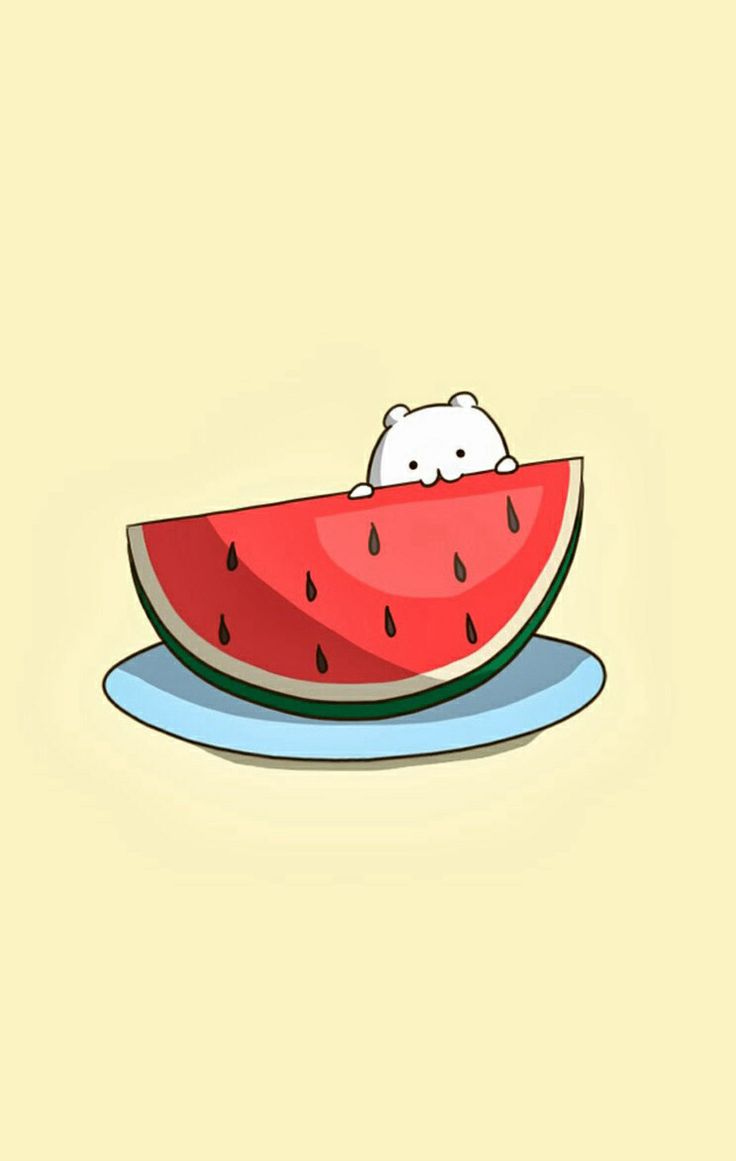 iPhone Cute Kawaii Watermelon Wallpaper