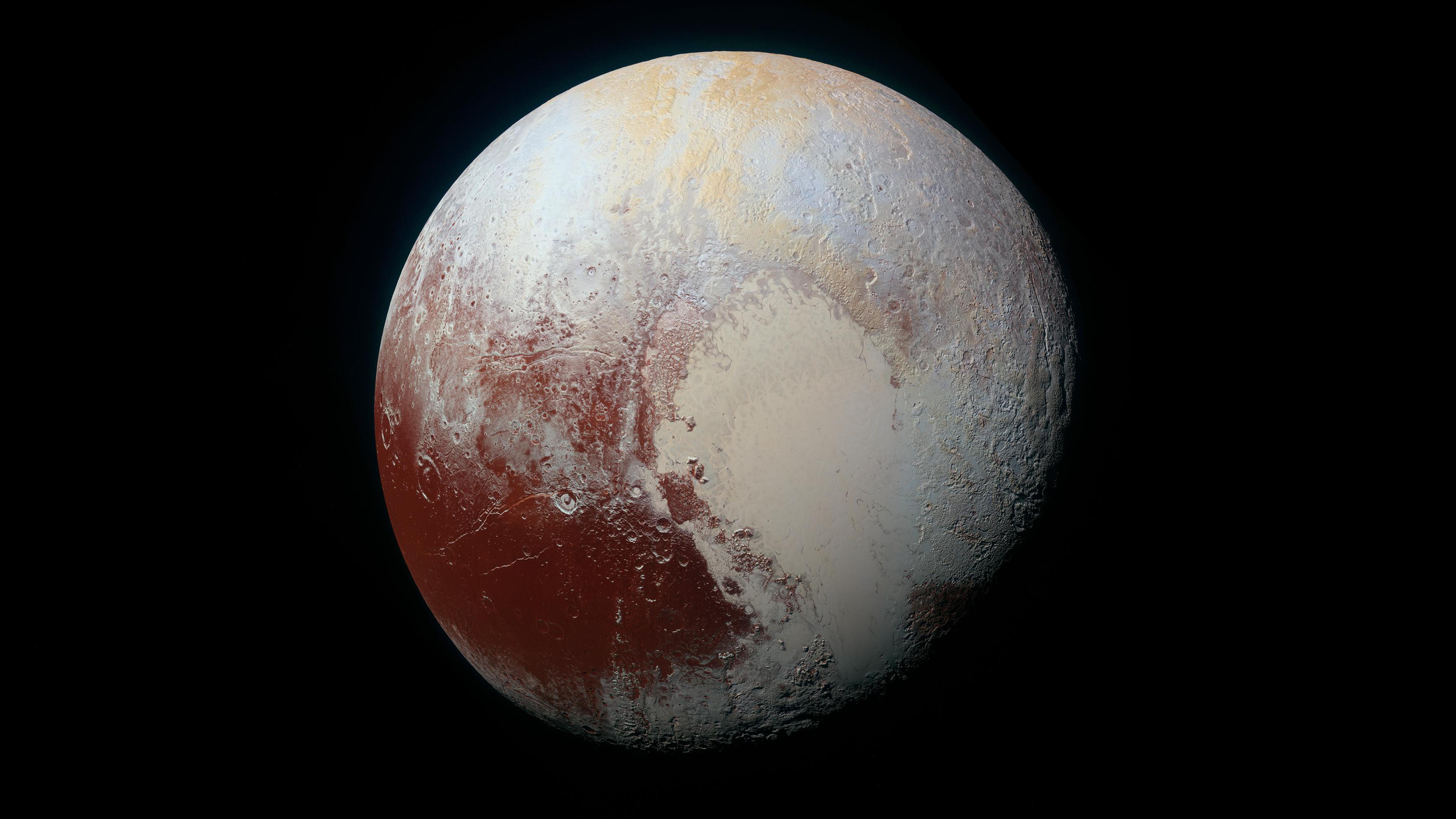 Pluto 4K wallpaper for your desktop or mobile screen free and easy to download