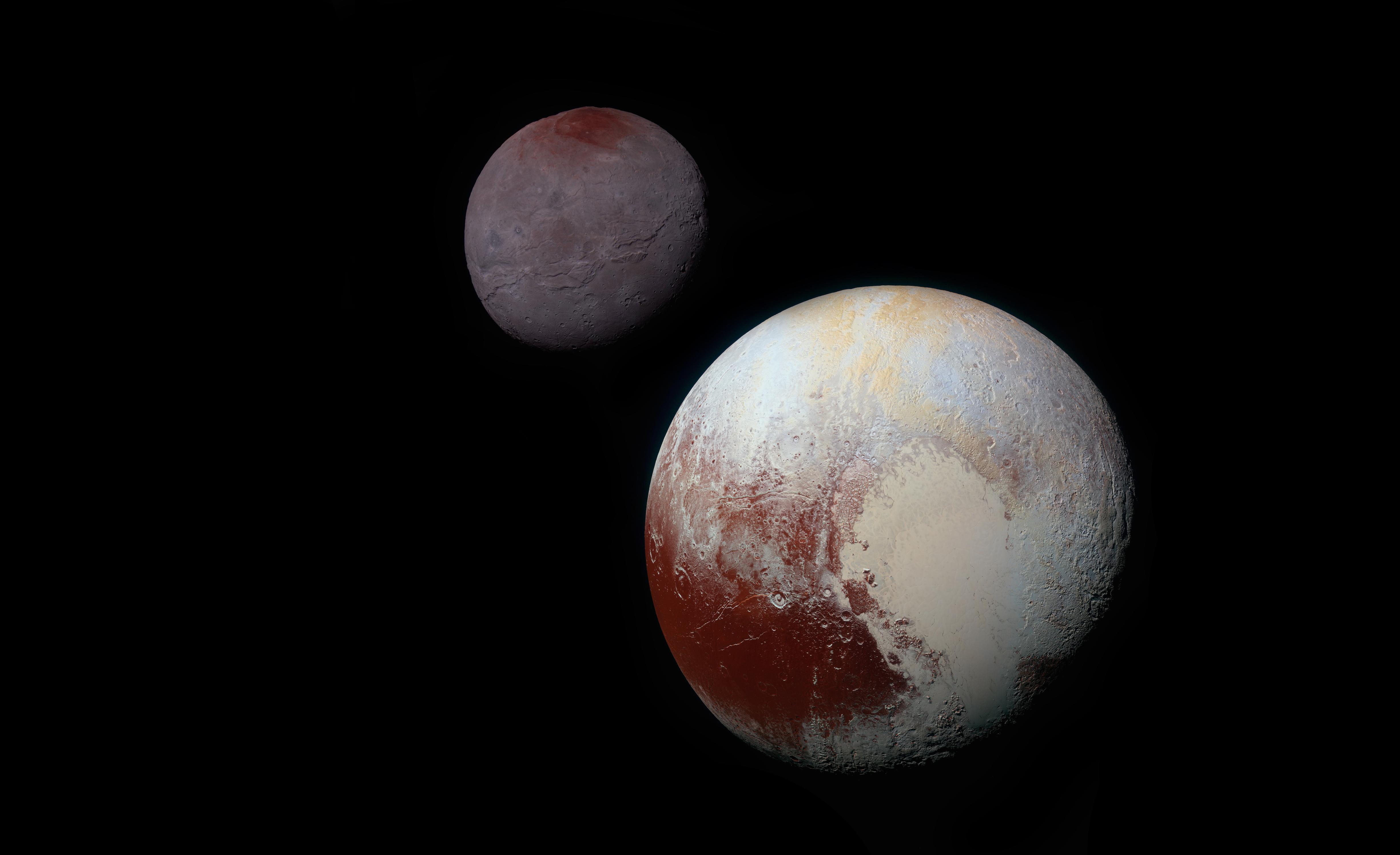 Pluto 4K wallpaper for your desktop or mobile screen free and easy to download