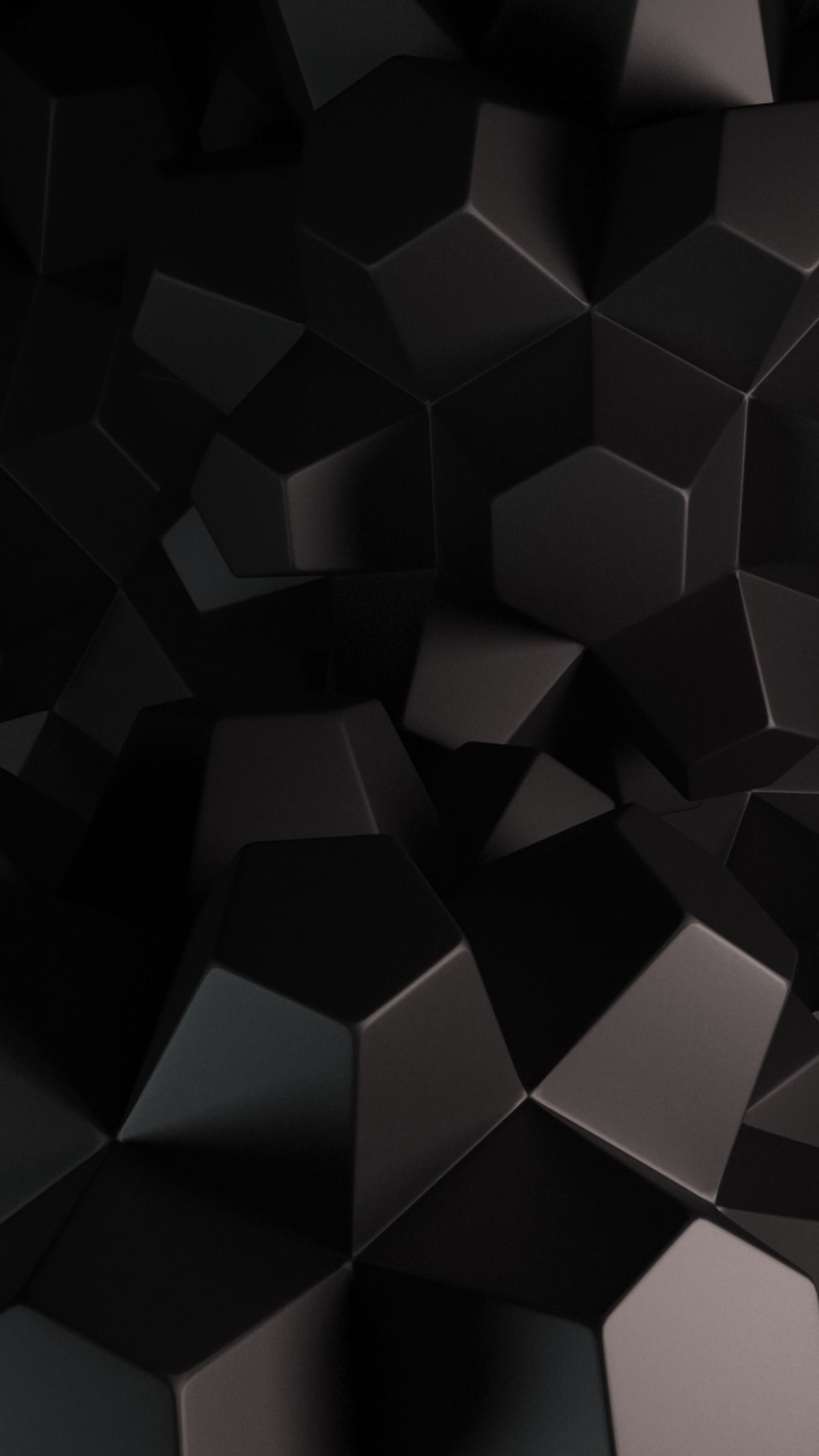 Dark Abstrack HD Design Wallpaper iPhone Android Background Black White 4K. Hexagon wallpaper, Htc wallpaper, iPhone wallpaper