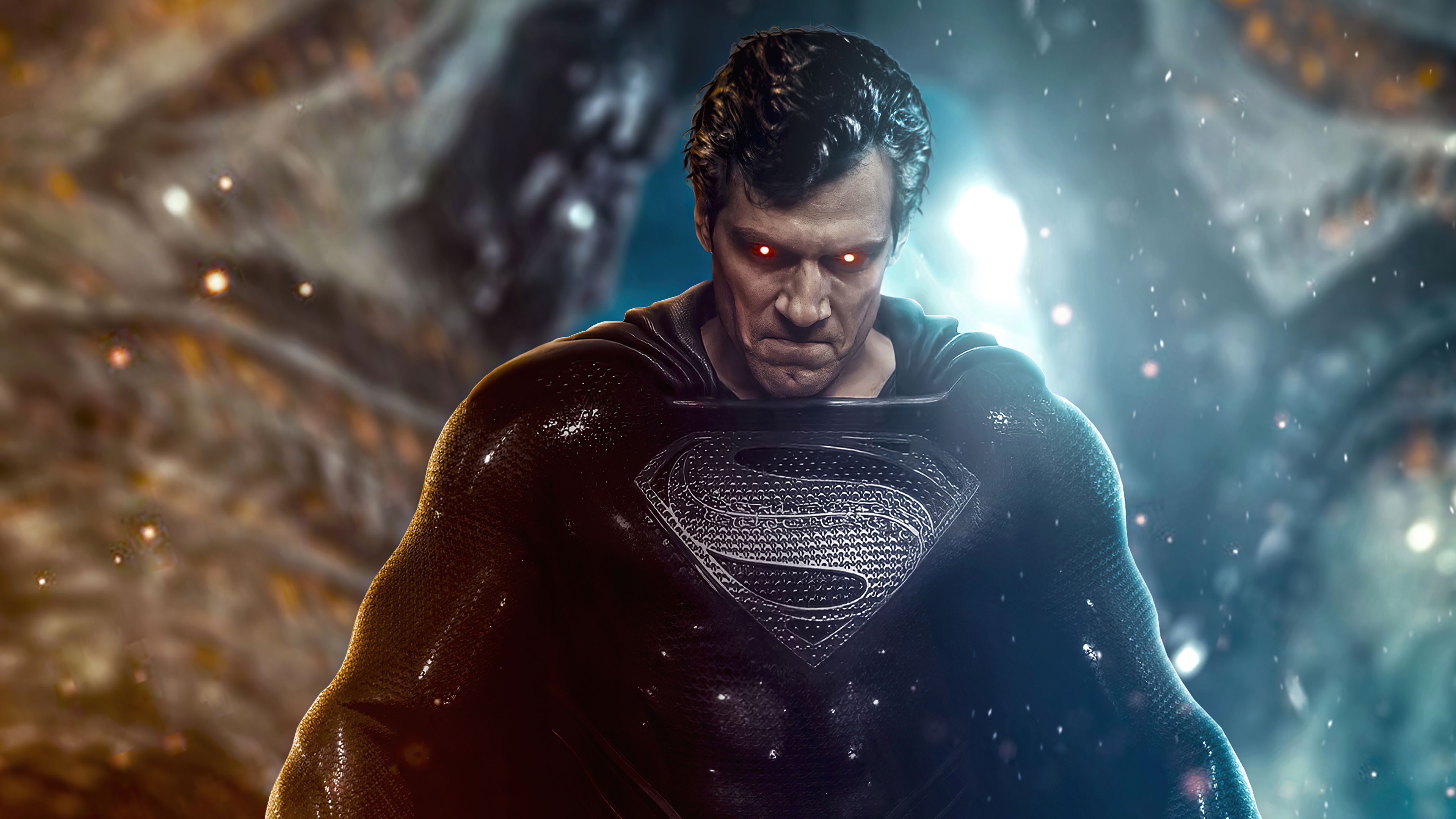 Wallpaper 4k Justice League Superman Black Suit 4k Wallpaper