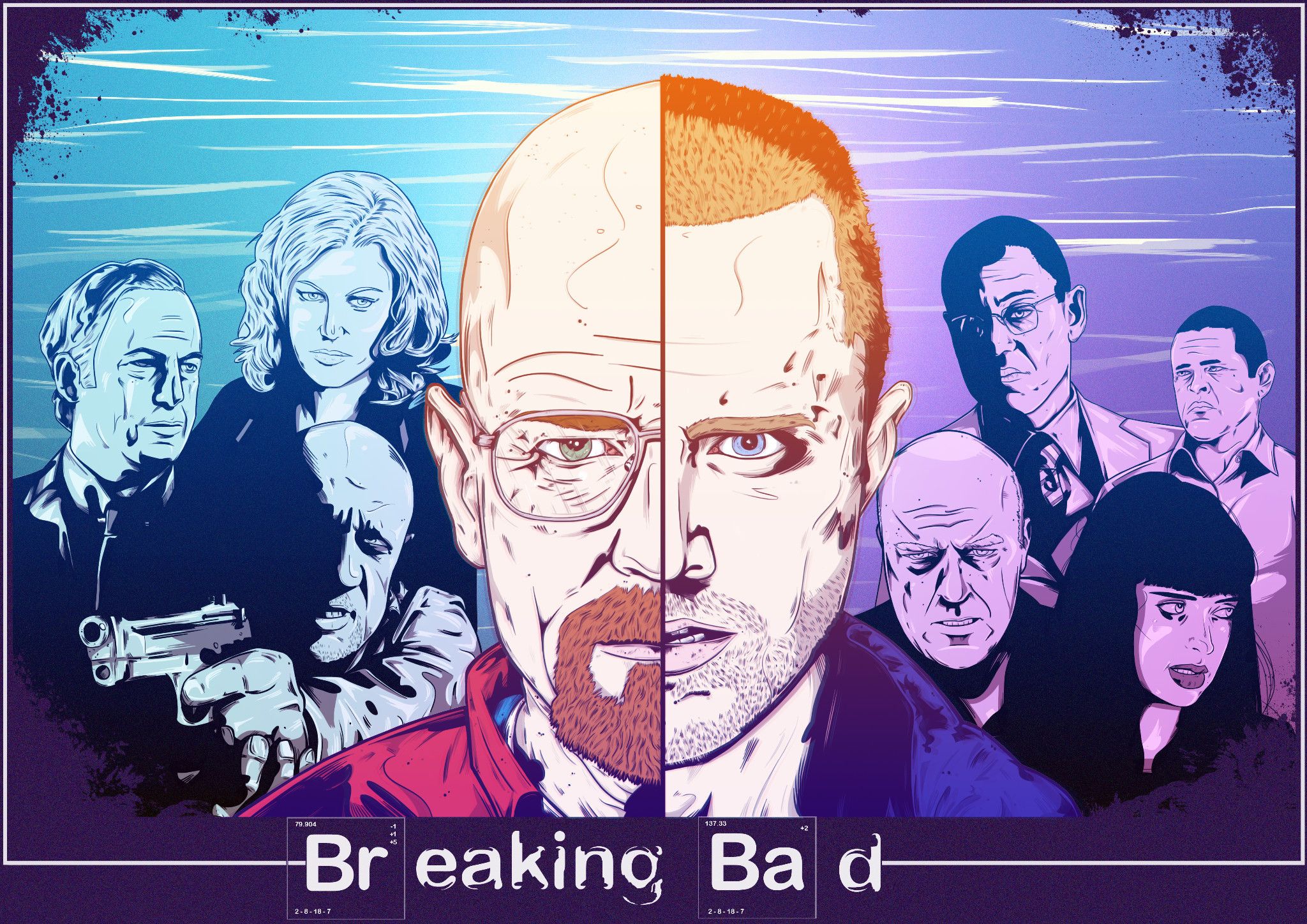 Wallpaper, Breaking Bad, Walter White, Bryan Cranston, Skyler White, anna gunn, Jesse Pinkman 2048x1448