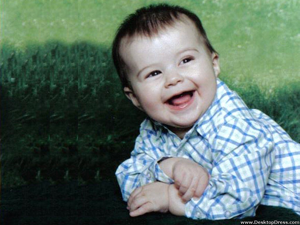 Desktop Wallpaper Babies Background Cute Boy Laughing