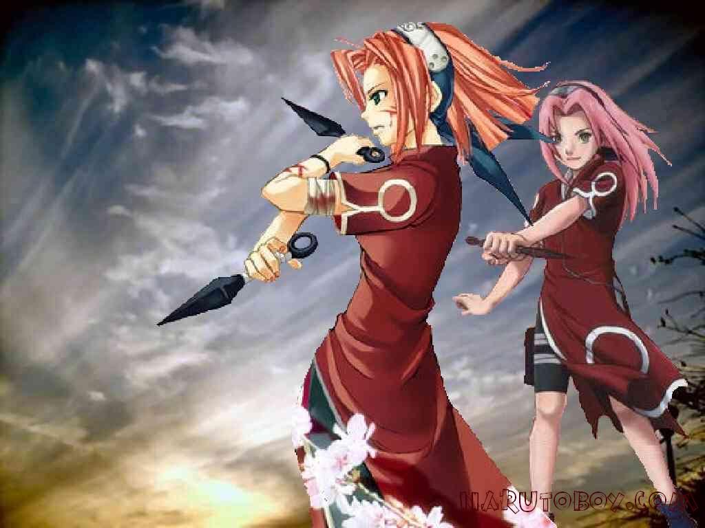 Download Sasuke and Sakura-- a classic anime couple! Wallpaper