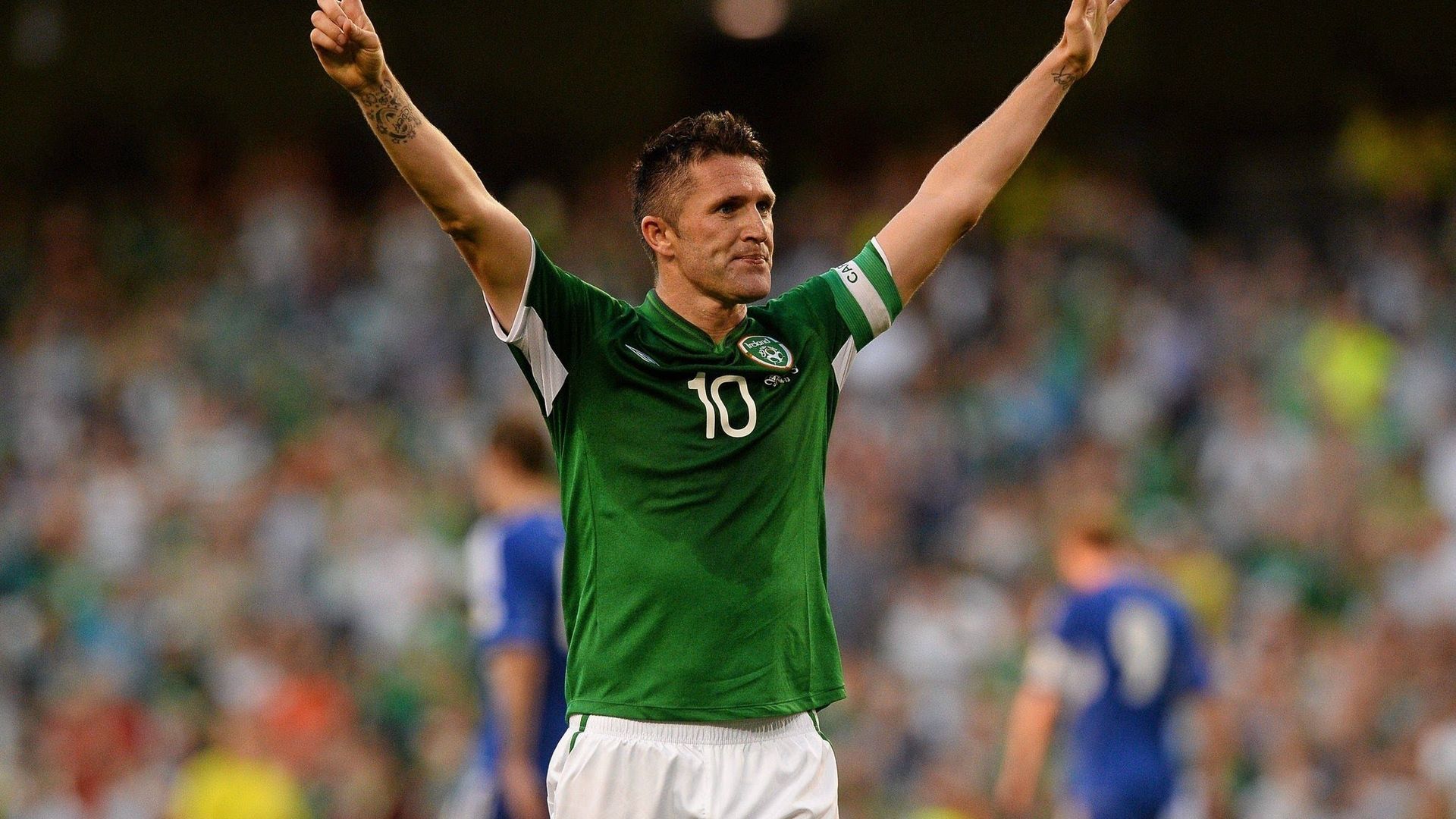 Wallpaper Robbie Keane, Football, La Galaxy Keane Playing For Ireland