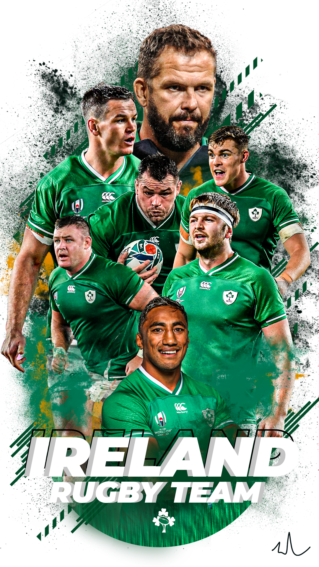 Irish Rugby team poster. Irish rugby team, Ireland rugby team, Irish rugby
