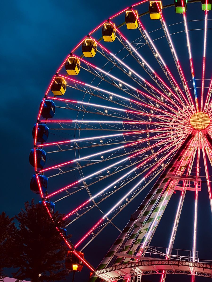 Ferris wheel. Minnesota state fair, Aesthetic wallpaper, Wallpaper