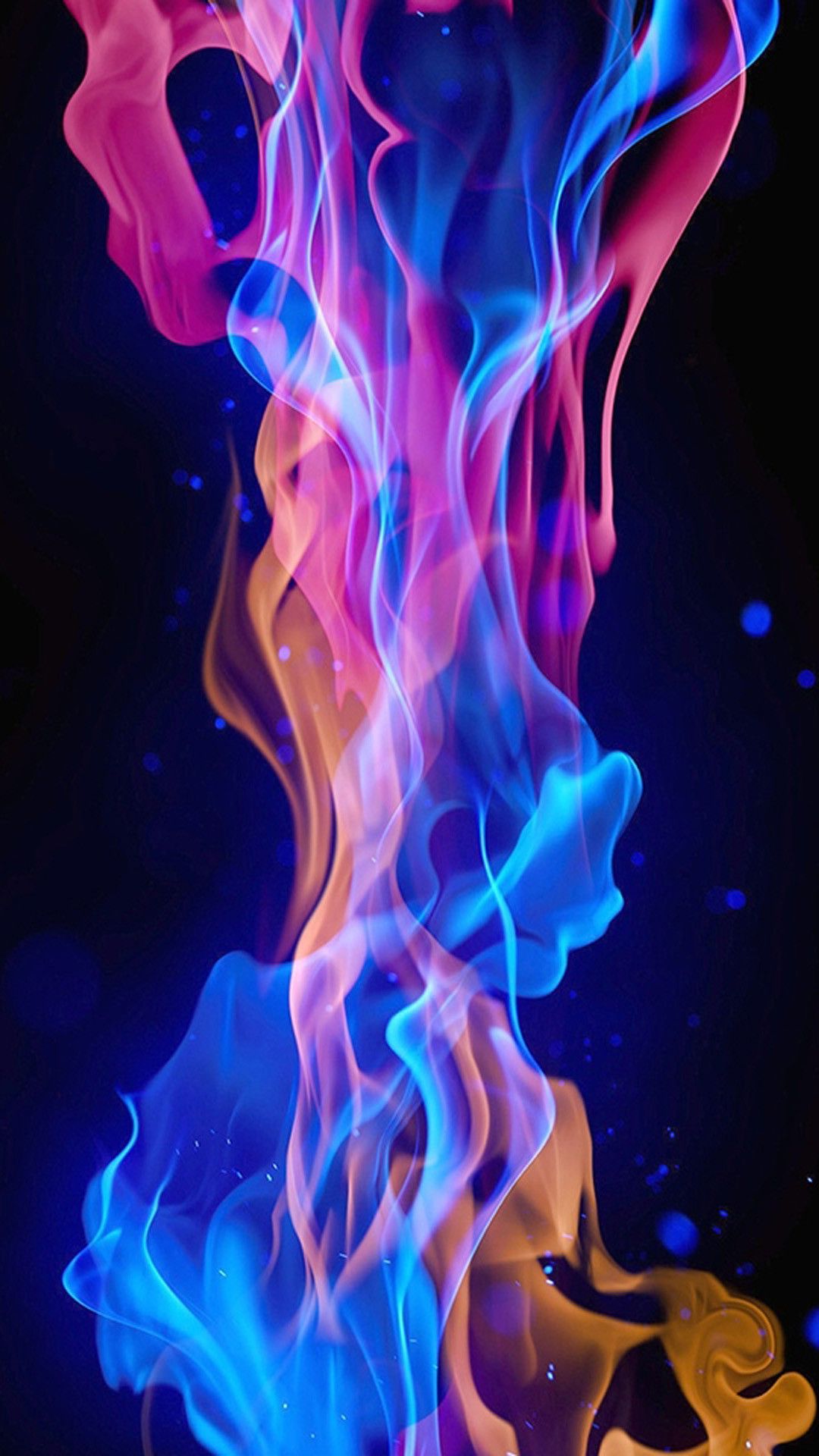 Download wallpaper 1125x2436 colorful smoke, man in mask, iphone x,  1125x2436 hd background, 24731