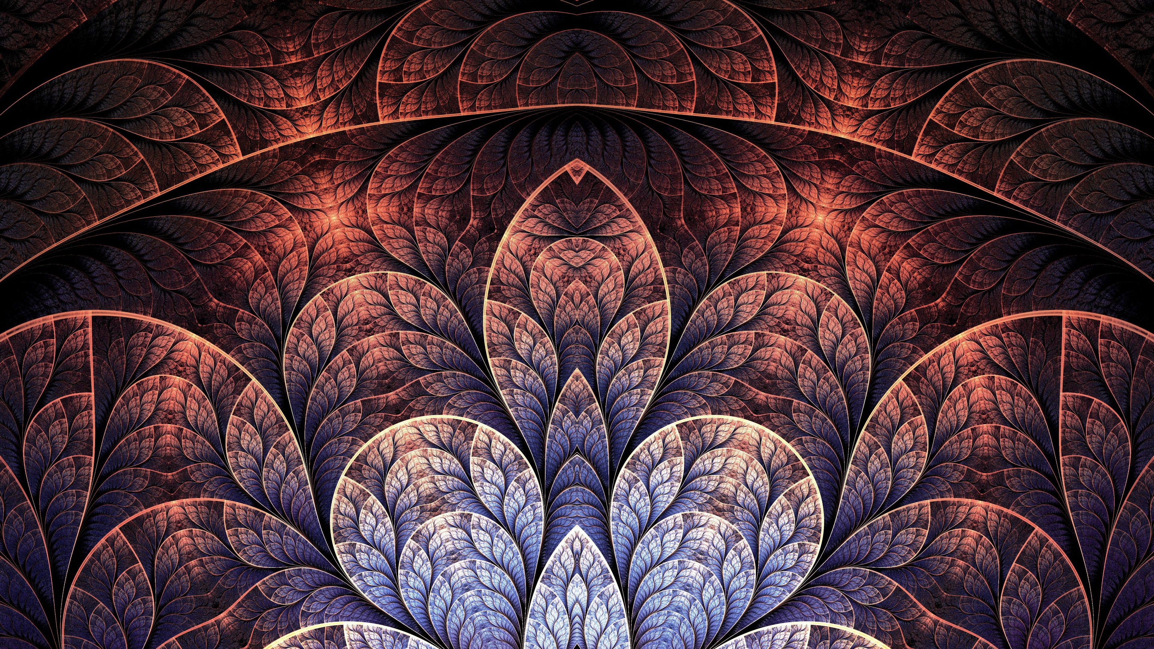 Wallpaper pattern, 4k, 5k wallpaper, leaf, brown, background, OS