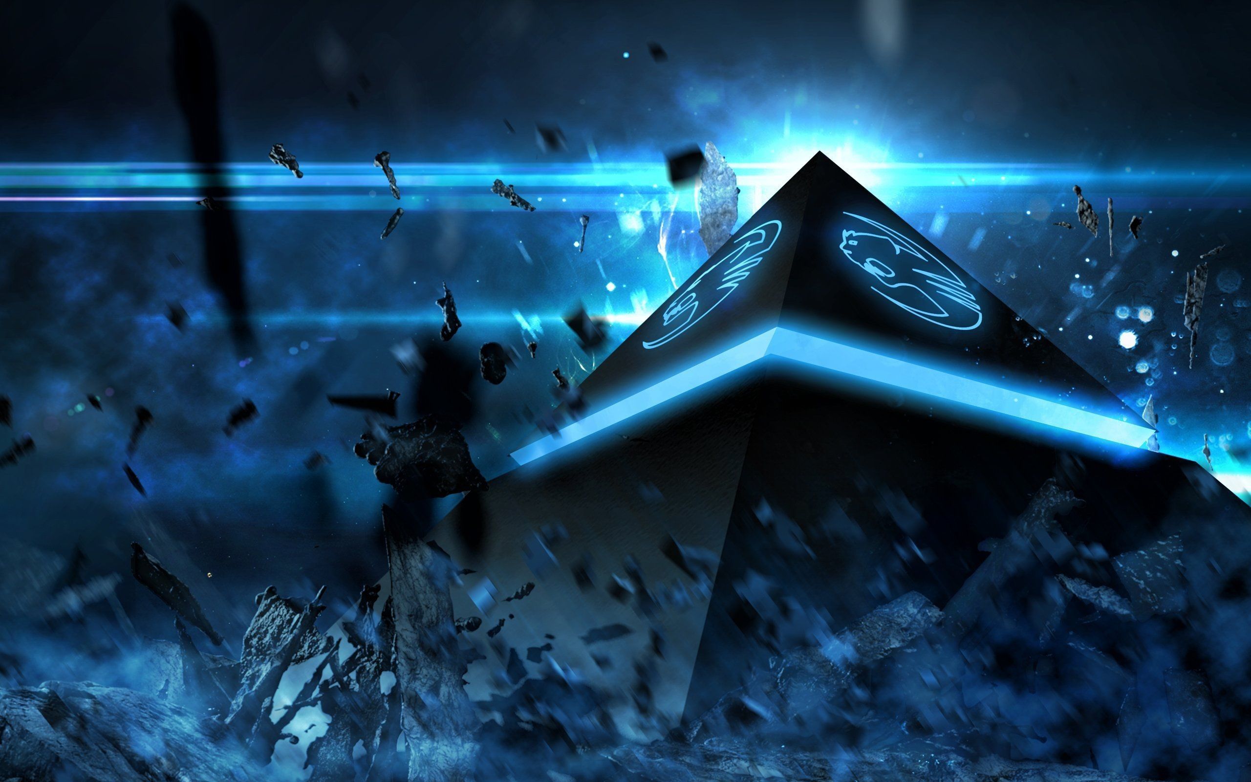 Black and Blue Gaming Wallpaper, HD Black and Blue Gaming Background on WallpaperBat