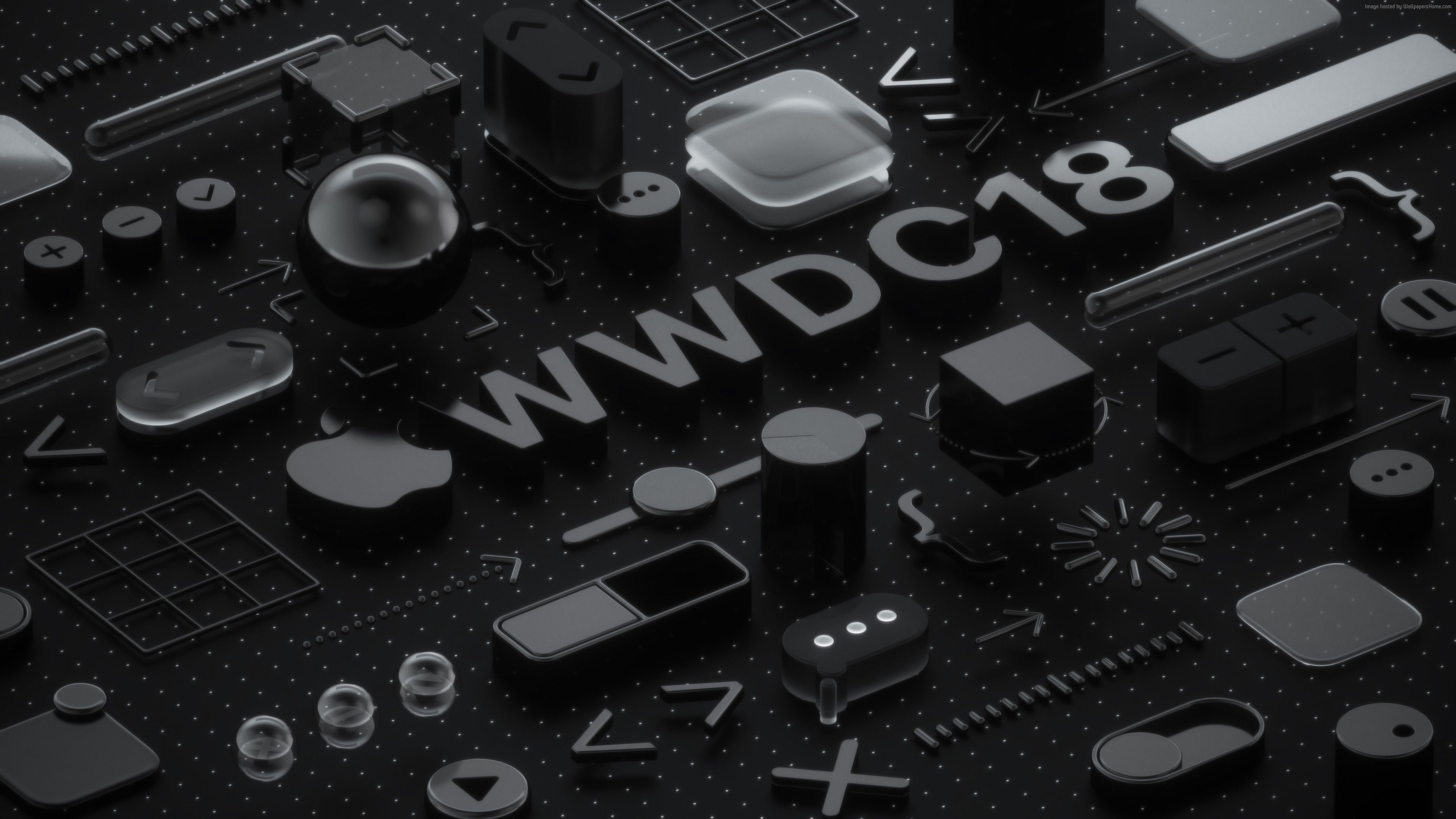 Wallpaper WWDC Black, 3D, 4K, Abstract Wallpaper Download Resolution 4K Wallpaper