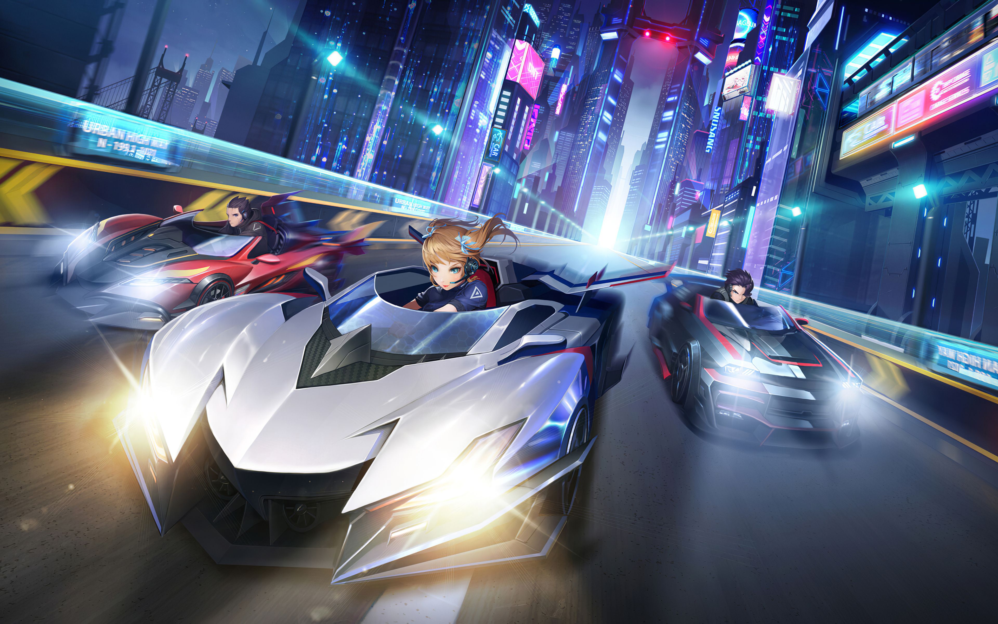City Street Racing Anime 4k 4k HD 4k Wallpaper, Image, Background, Photo and Picture