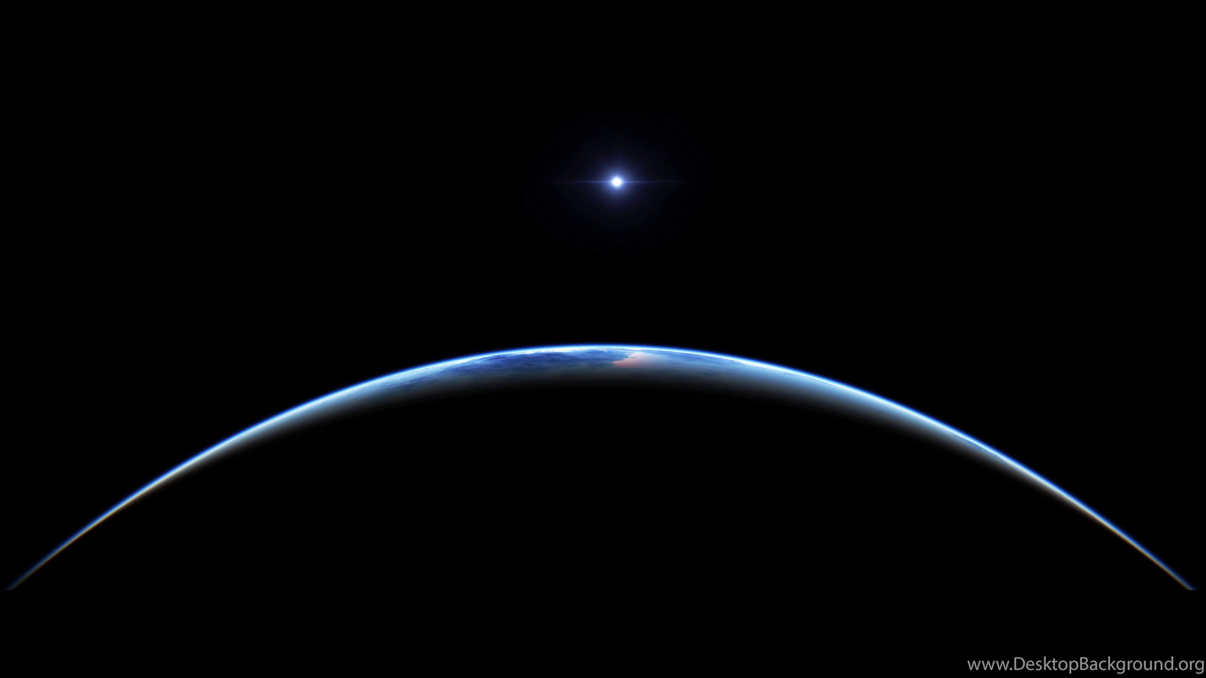 Earth At Night View From Space 4K Wallpaper Desktop Background