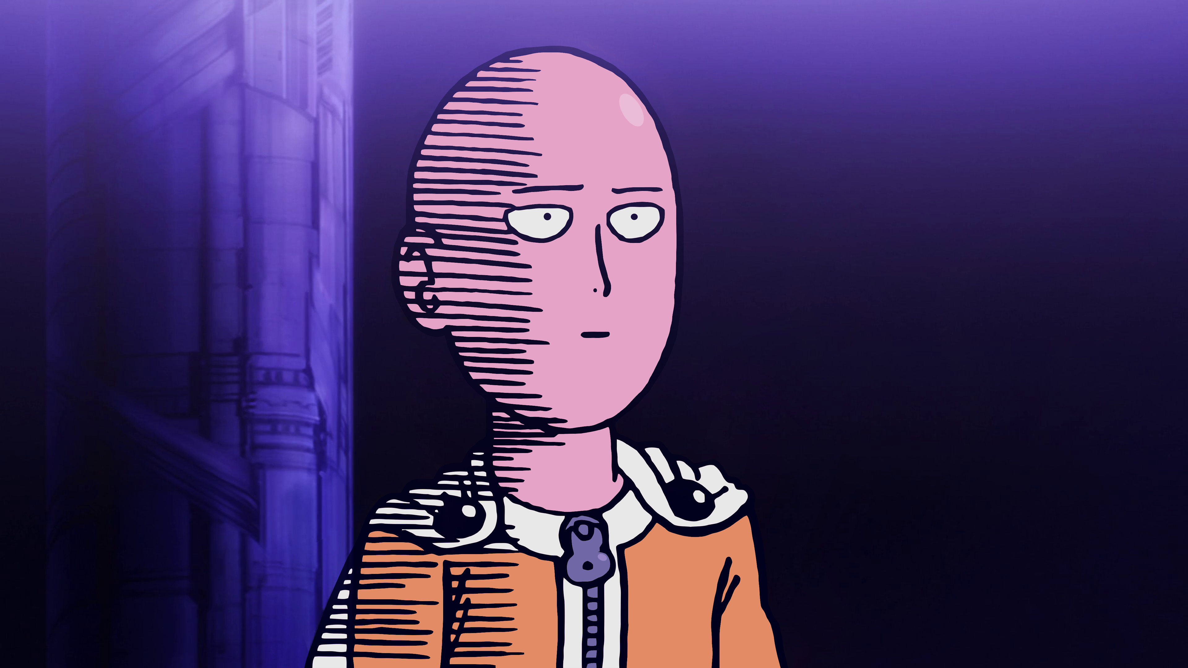 Saitama with Ok text overlay One-Punch Man #Saitama #1080P #wallpaper  #hdwallpaper #deskto…