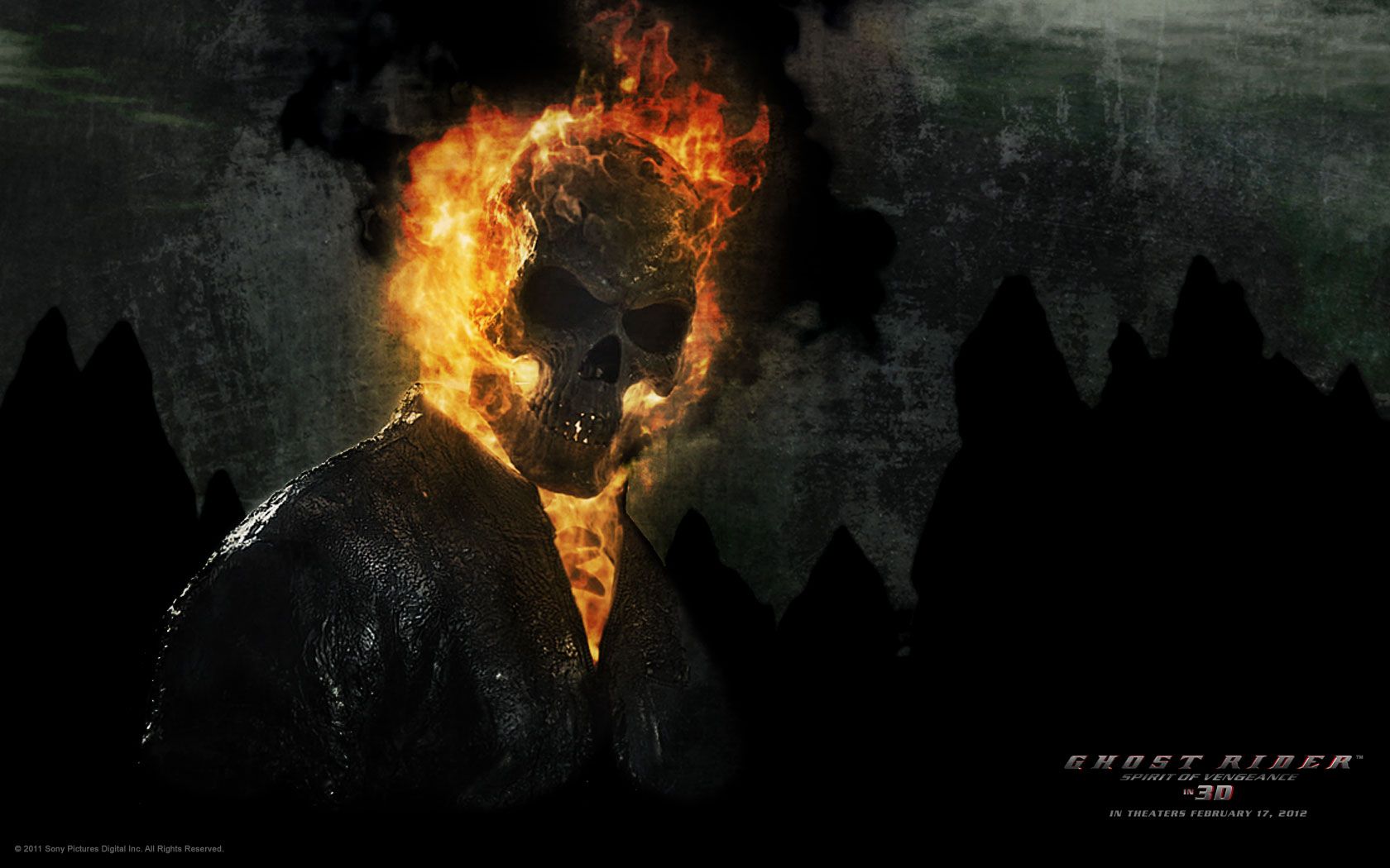 Ghost Rider Spirit of Vengeance Poster desktop PC and Mac wallpaper