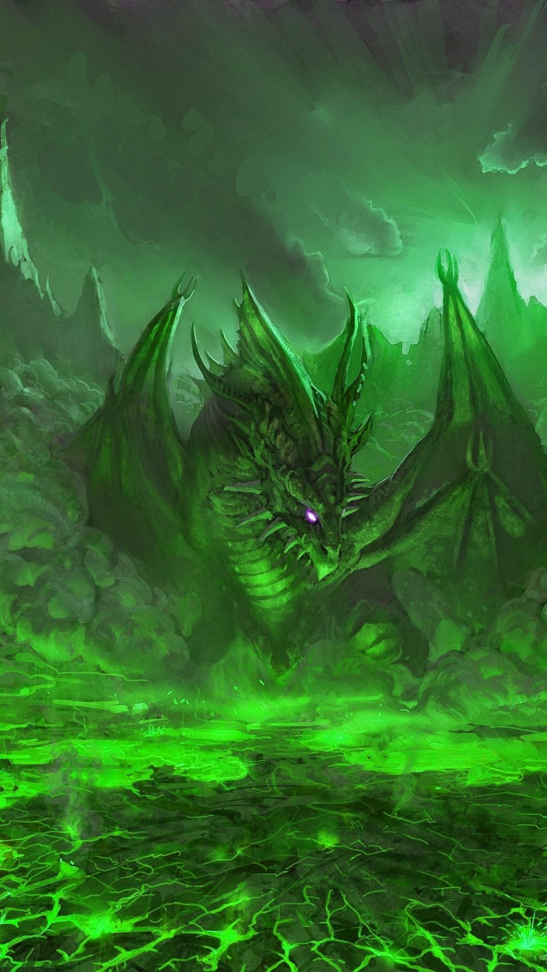 Green Dragon Wallpaper Phone