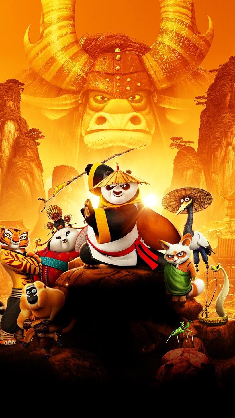 Kung Fu Panda 3 (2016) Phone Wallpaper. Moviemania. Kung fu panda King fu panda, Panda movies