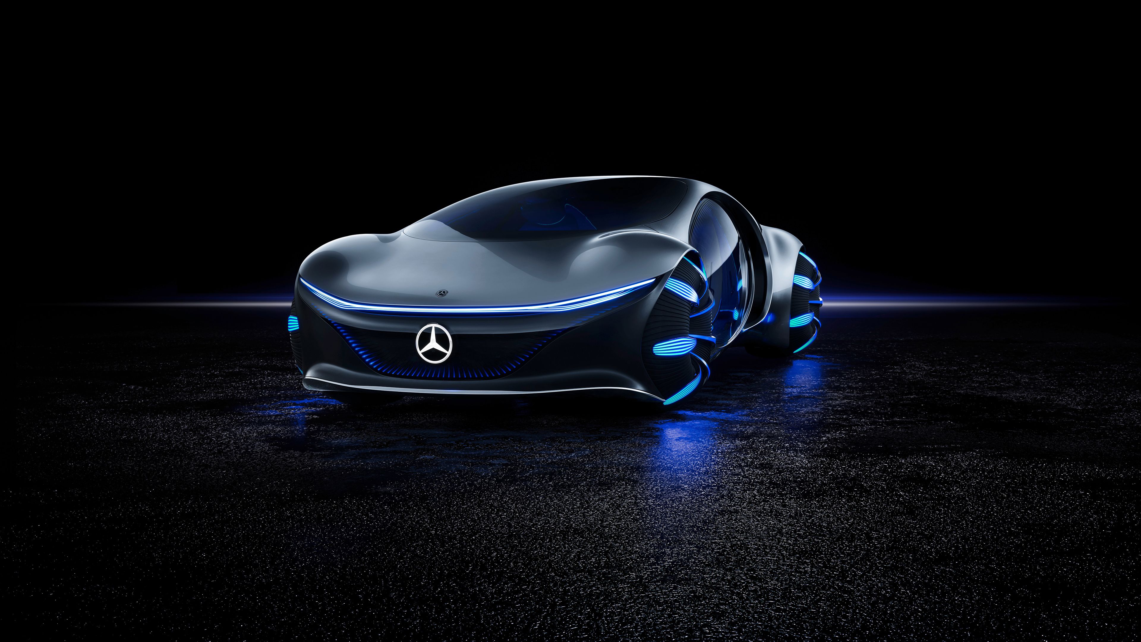 Mercedes Benz VISION AVTR, Concept Cars, Black Background, 4k Free Deskk Wallpaper, Ultra HD