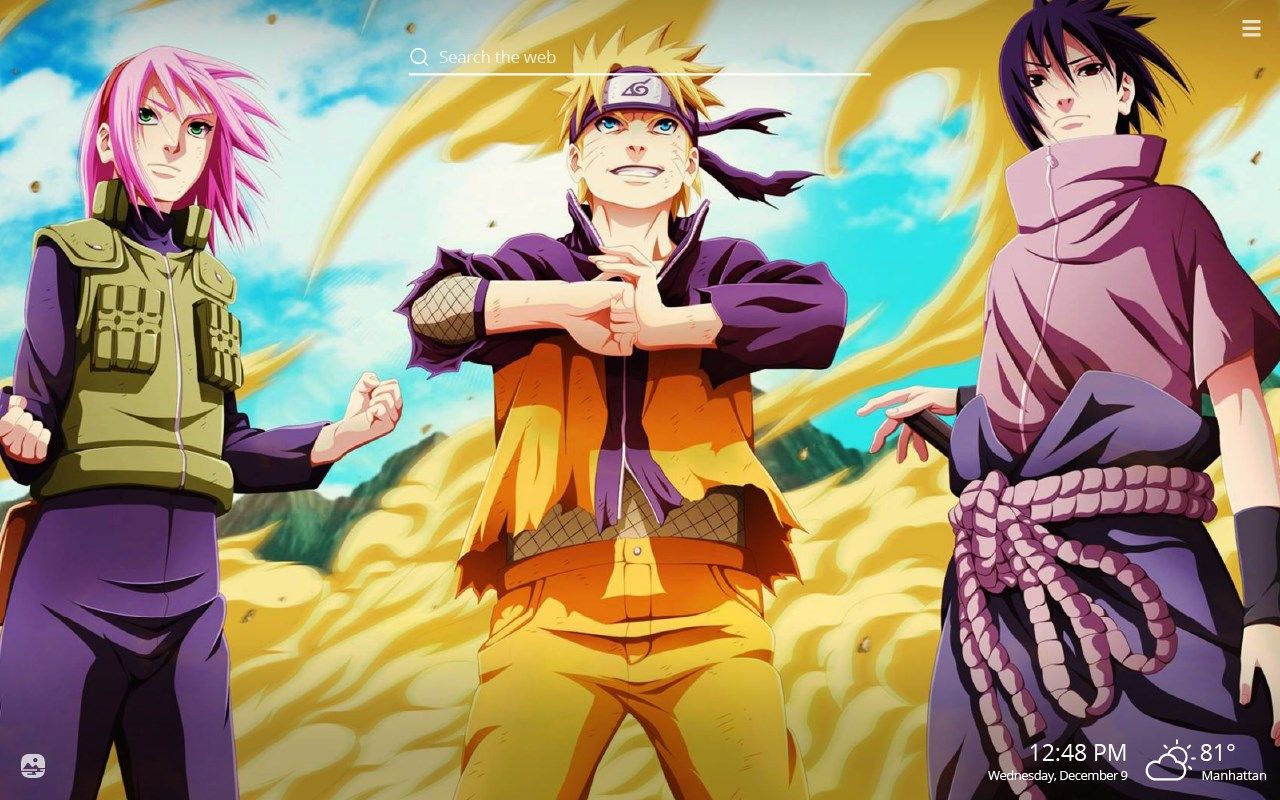Naruto HD Wallpaper New Tab Theme Edge Addons