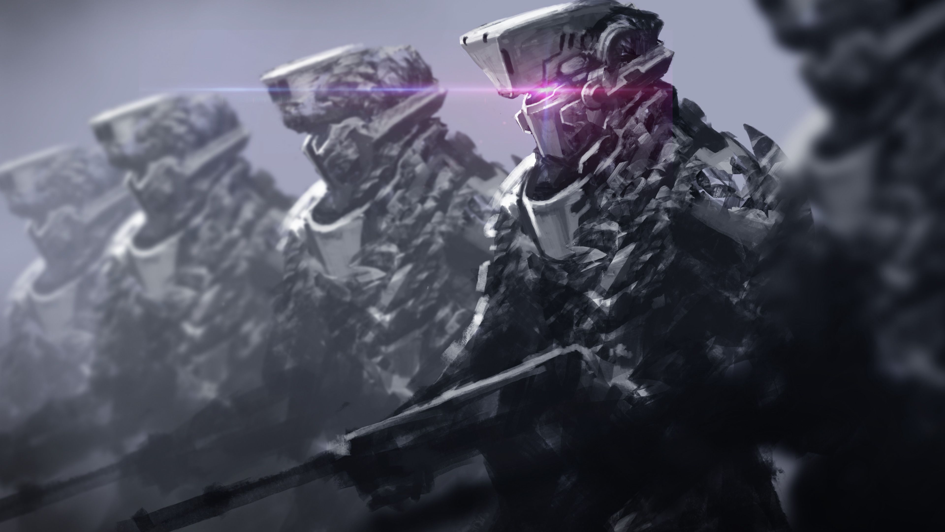 artwork, Fantasy Art, Soldier, Futuristic, Cyberpunk Wallpaper HD / Desktop and Mobile Background