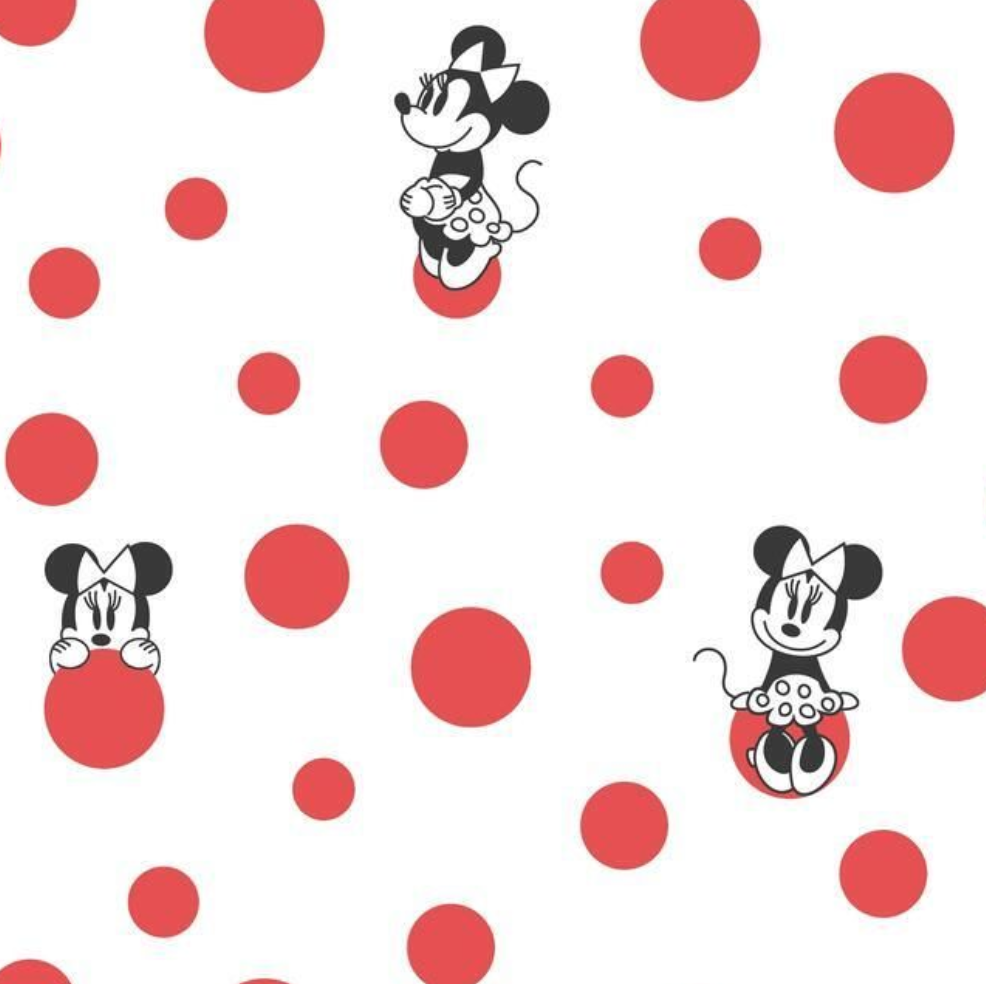 Disney Minnie Mouse Dots Wallpaper American Dry Goods Co