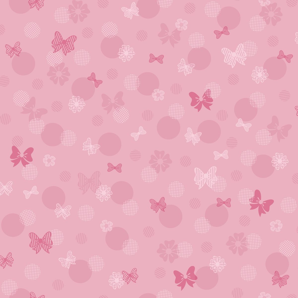 Disney Minnie Mouse Bows & Dots Wallpaper. Wallpaper And Borders. The Mural Store