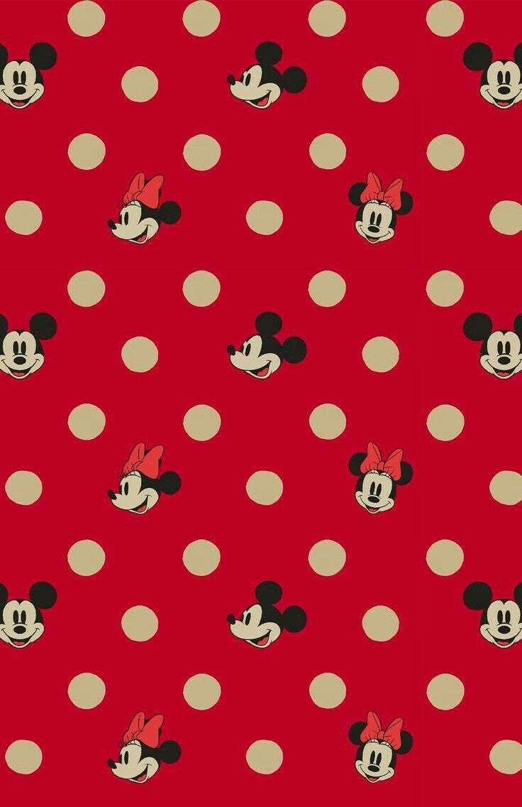 Wallpaper Minnie Mouse Background Red And Black