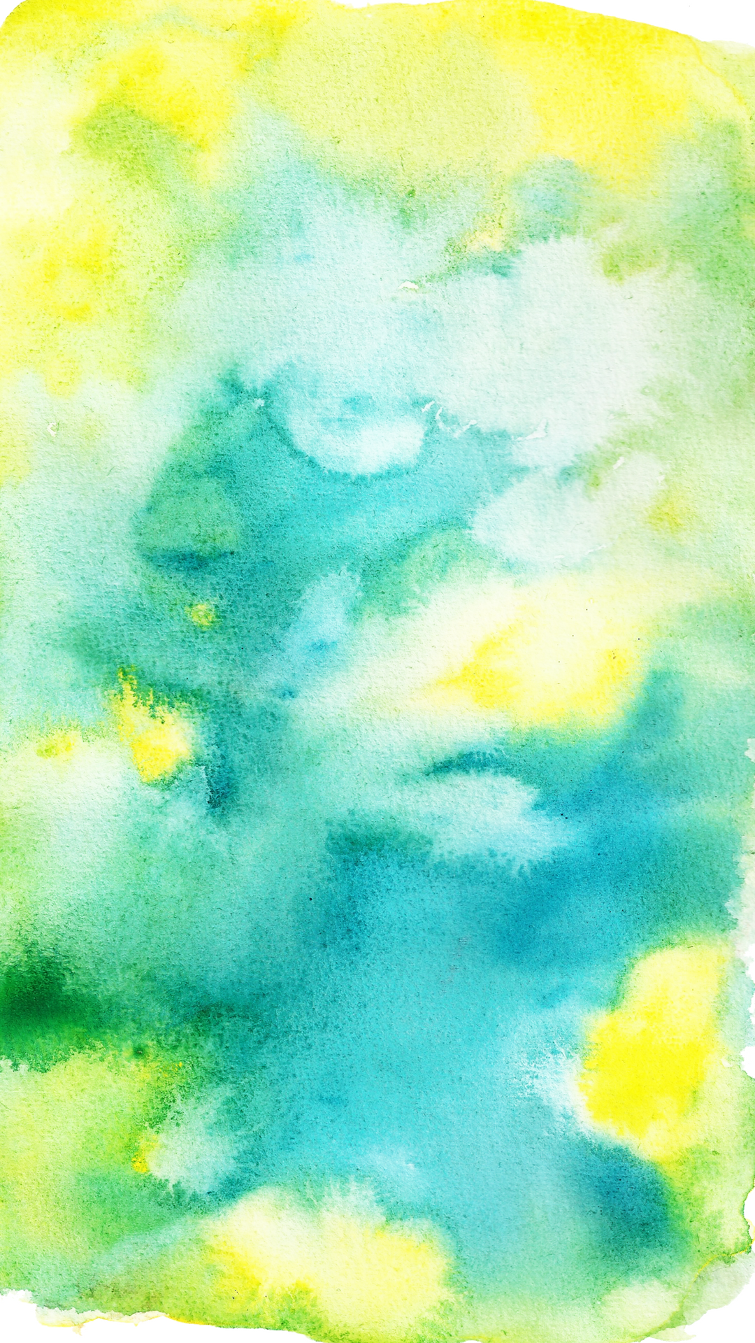 Yellow And Blue Watercolor