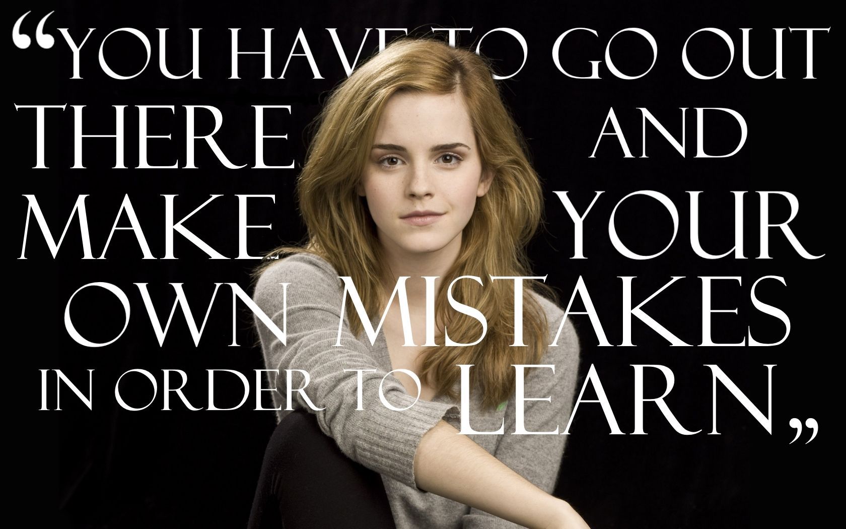 Emma Watson Quote Wallpaper:1680x1050