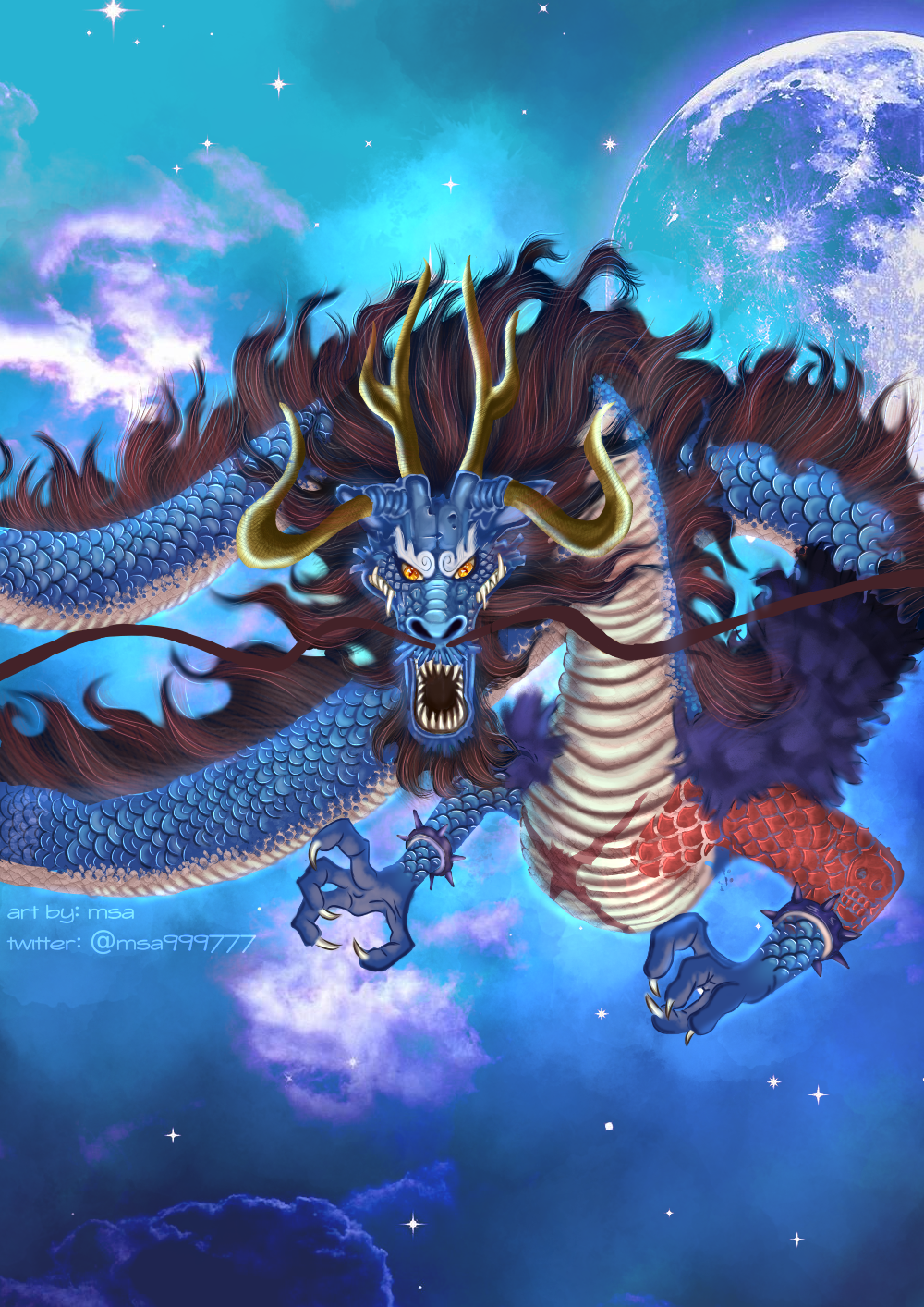 Kaido Dragon Form Wallpaper