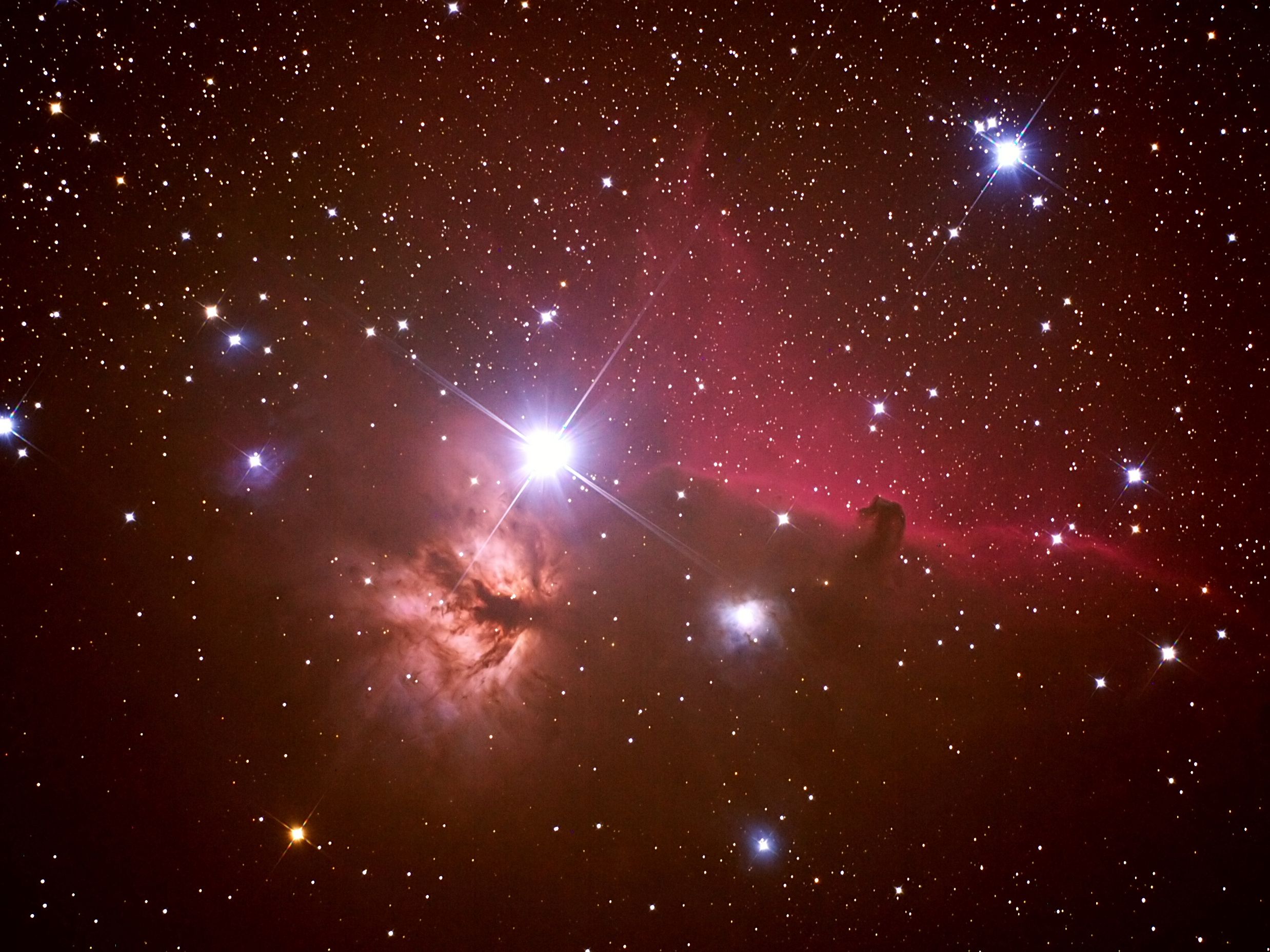 Wallpaper, horse, head, astro, nebula, Orion, astronomy, ic434, astrophoto, astronomie, nebuleuse, t tedecheval 2476x1857