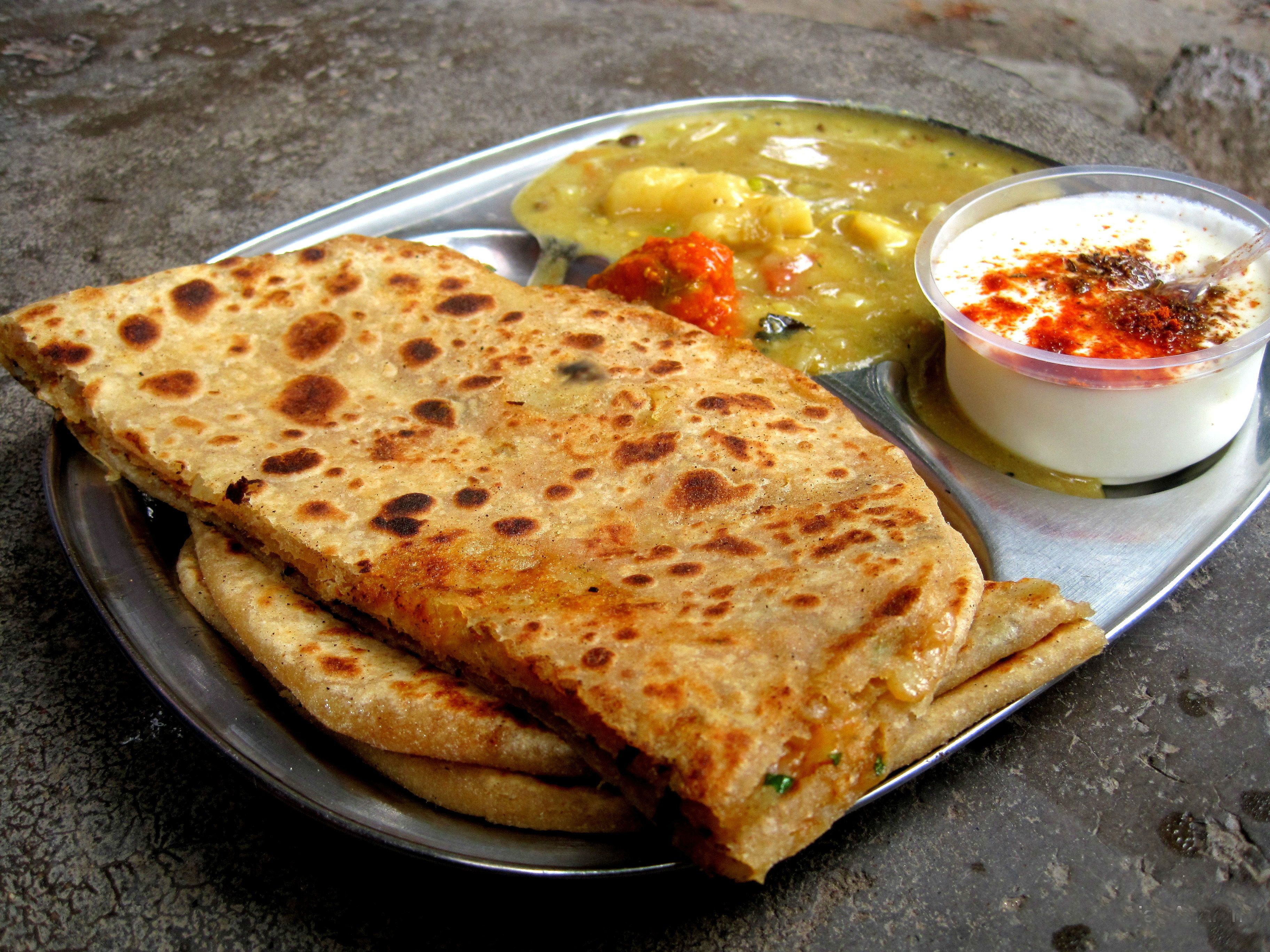 Aboutme: Paratha Good Morning Indian Breakfast Image