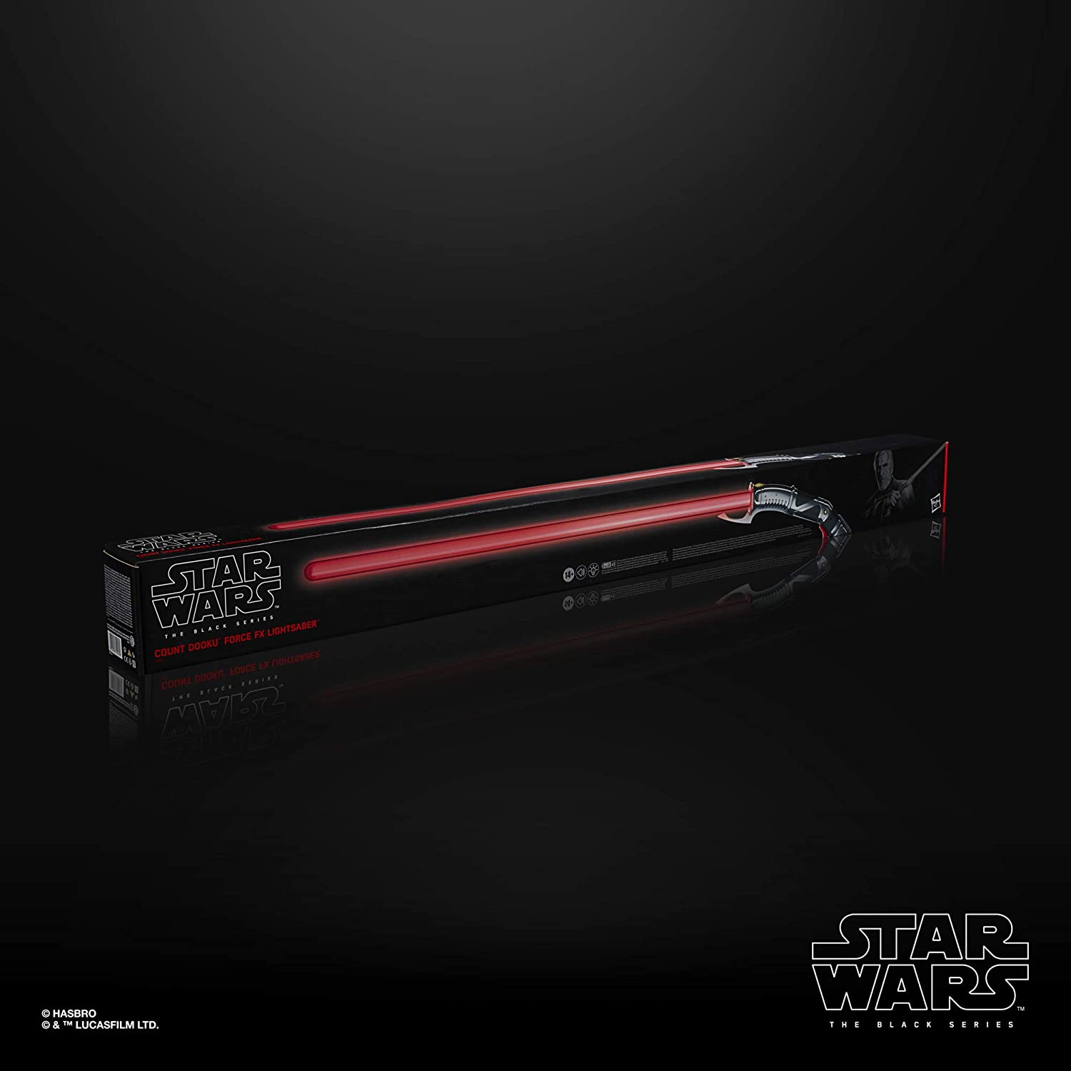 Star Wars The Black Series Count Dooku Force FX Lightsaber with LEDs and Sound Effects, Collectible Roleplay Item, Ages 14 and Up