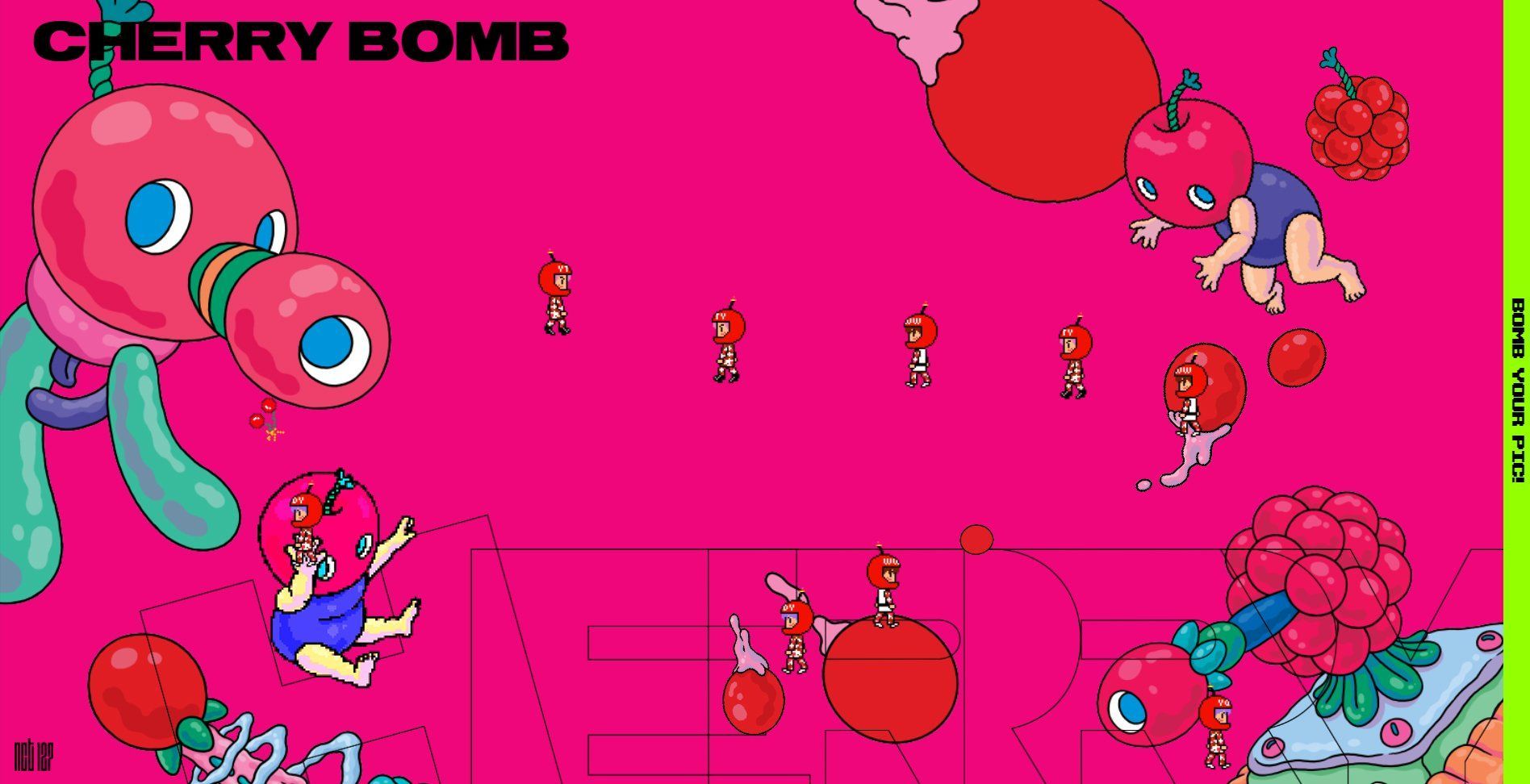 Cherry bomb hello daddy. NCT 127 Cherry Bomb. Бомба Cherry Bomb. Cherry Bomb обои. NCT Cherry Bomb.