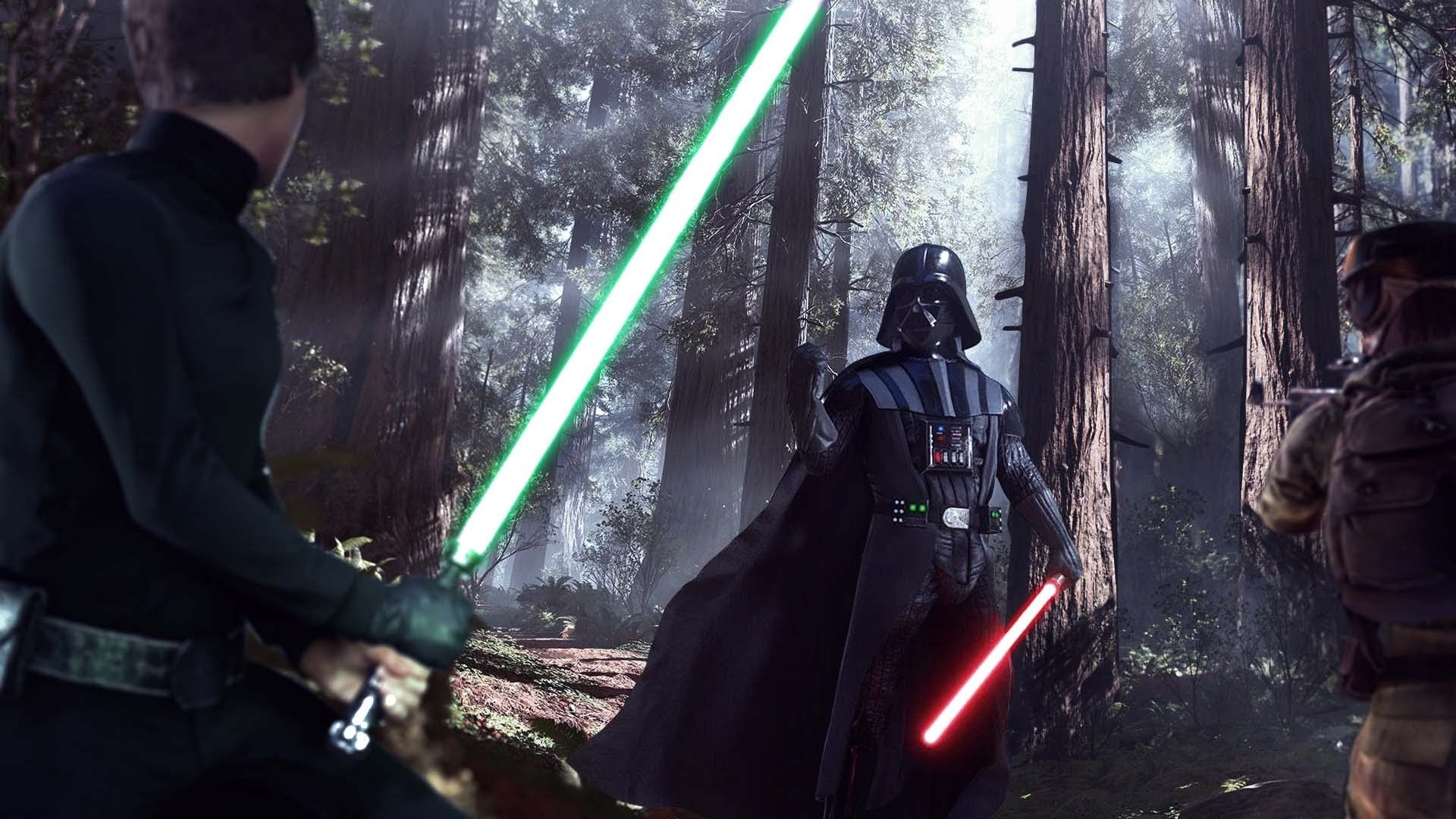 Star Wars Battlefront Luke Skywalker Vs Darth Vader Wallpapers 