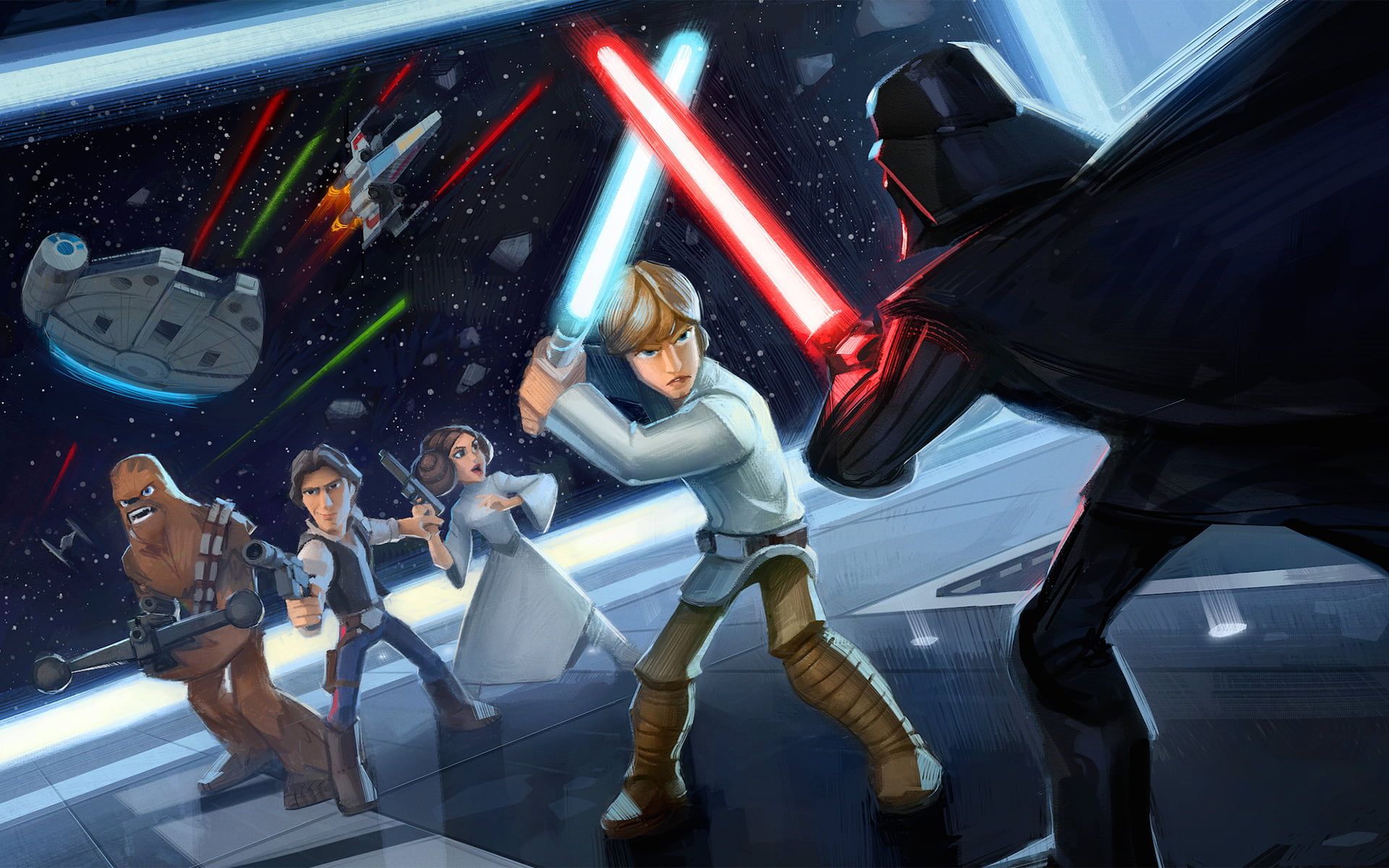 Luke Skywalker Vs Darth Vader Epic