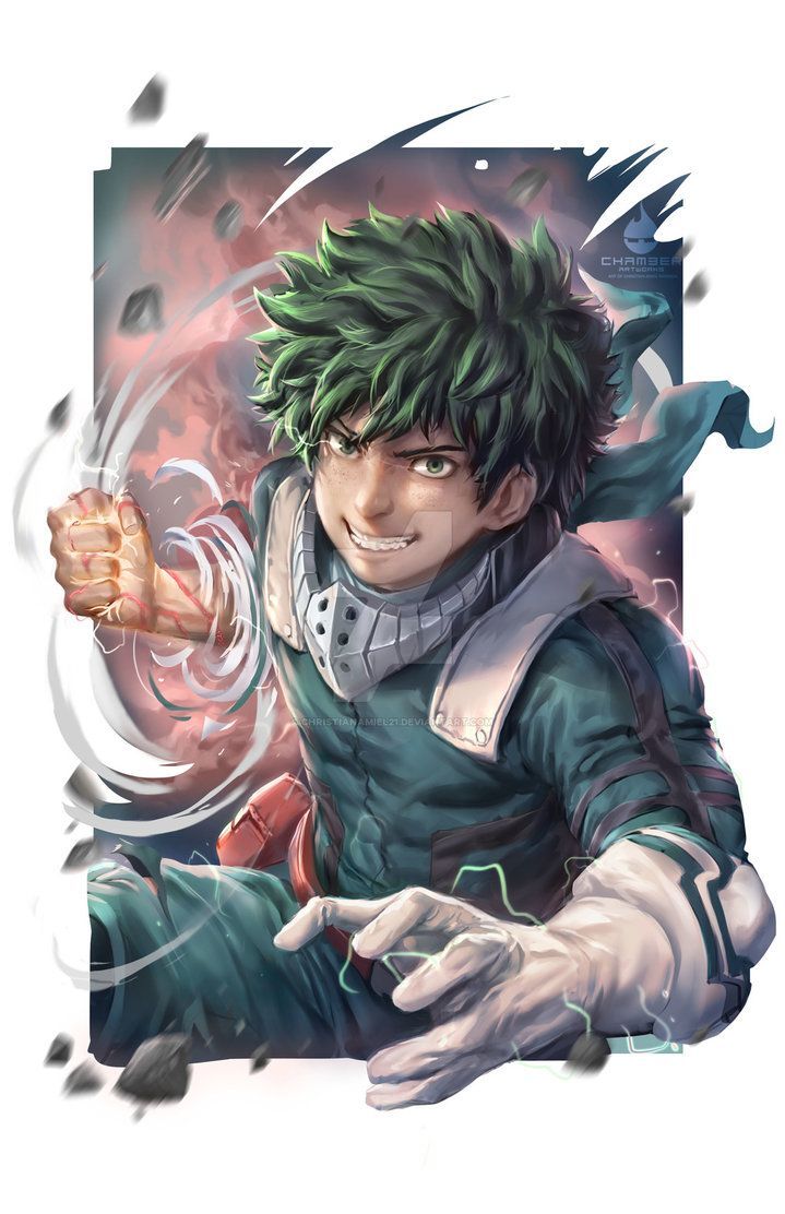 Deku Fanart. My hero, Hero, Fan art