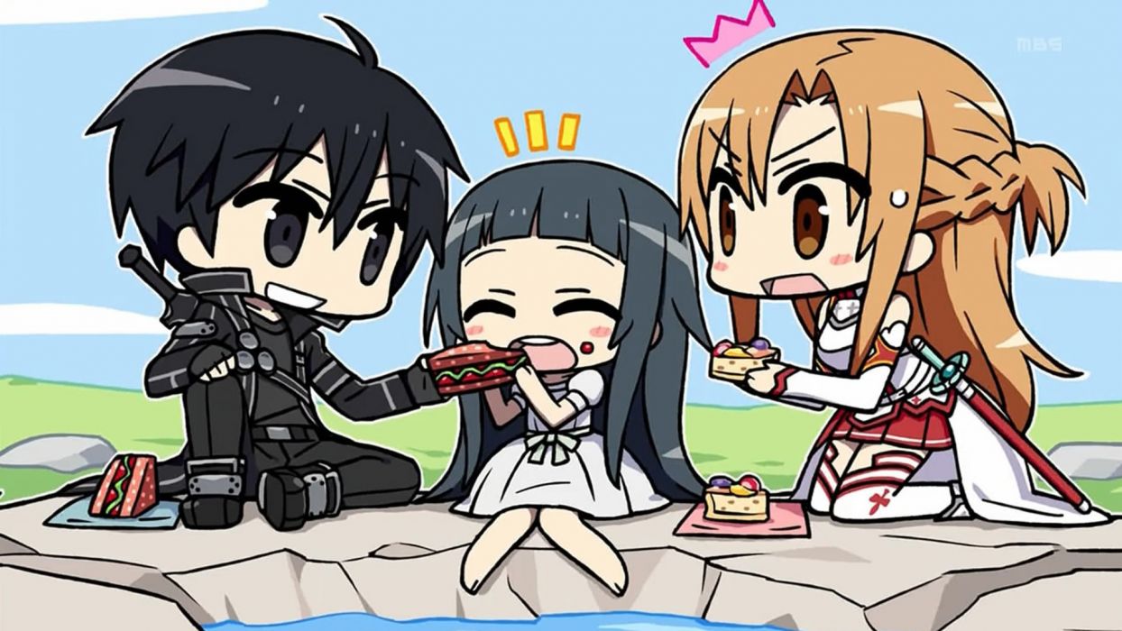 Anime Sword Art Online Yuuki Asuna Kirigaya Kazuto Yui MHCP001 Wallpaperx1080