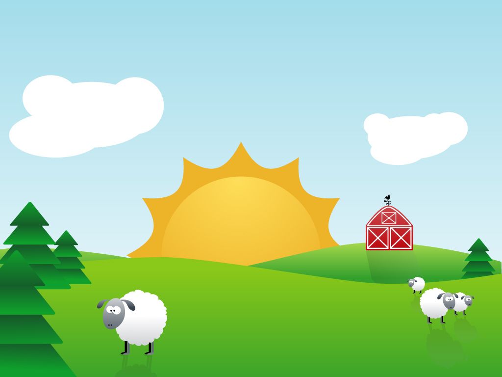 Farm Cartoon Background