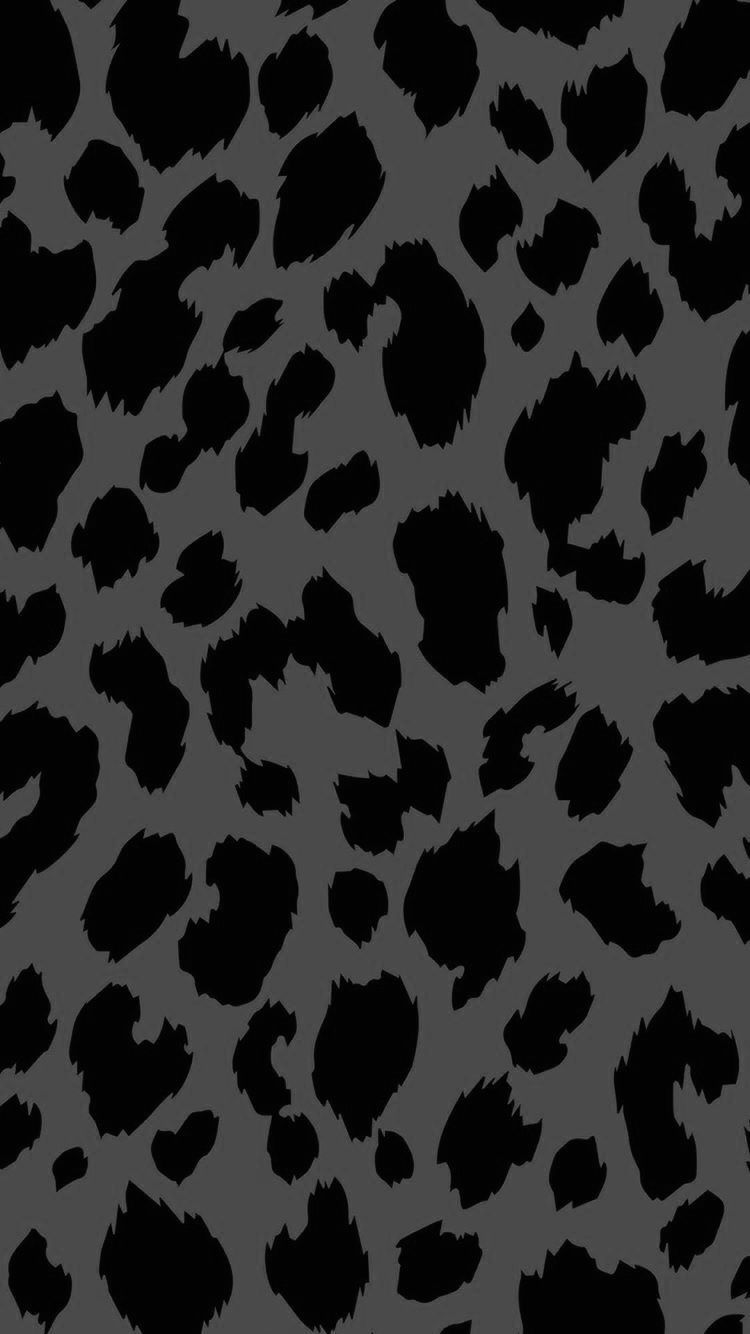 Black Leopard Print Background