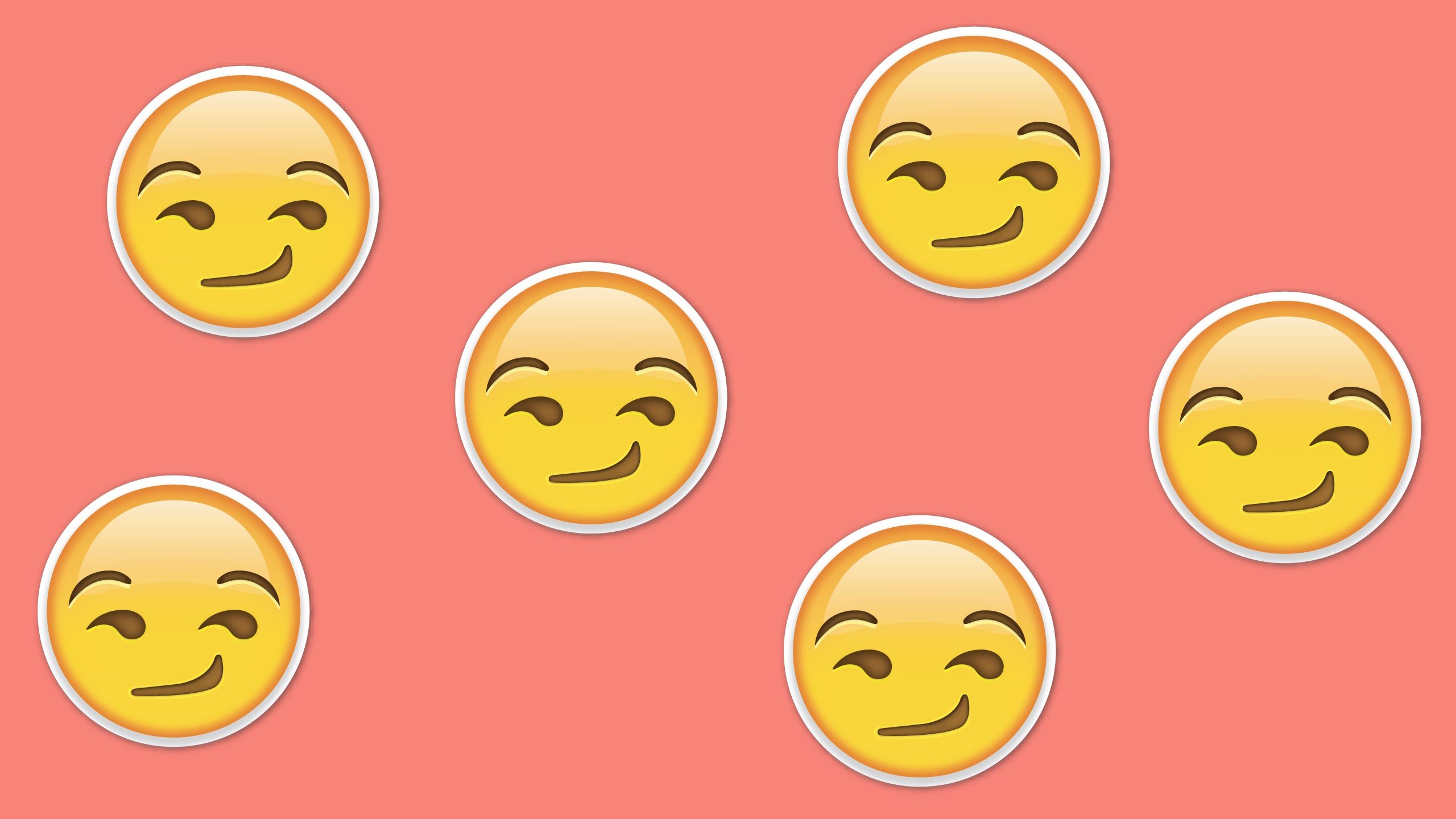 Smirk Emoji Wallpaper