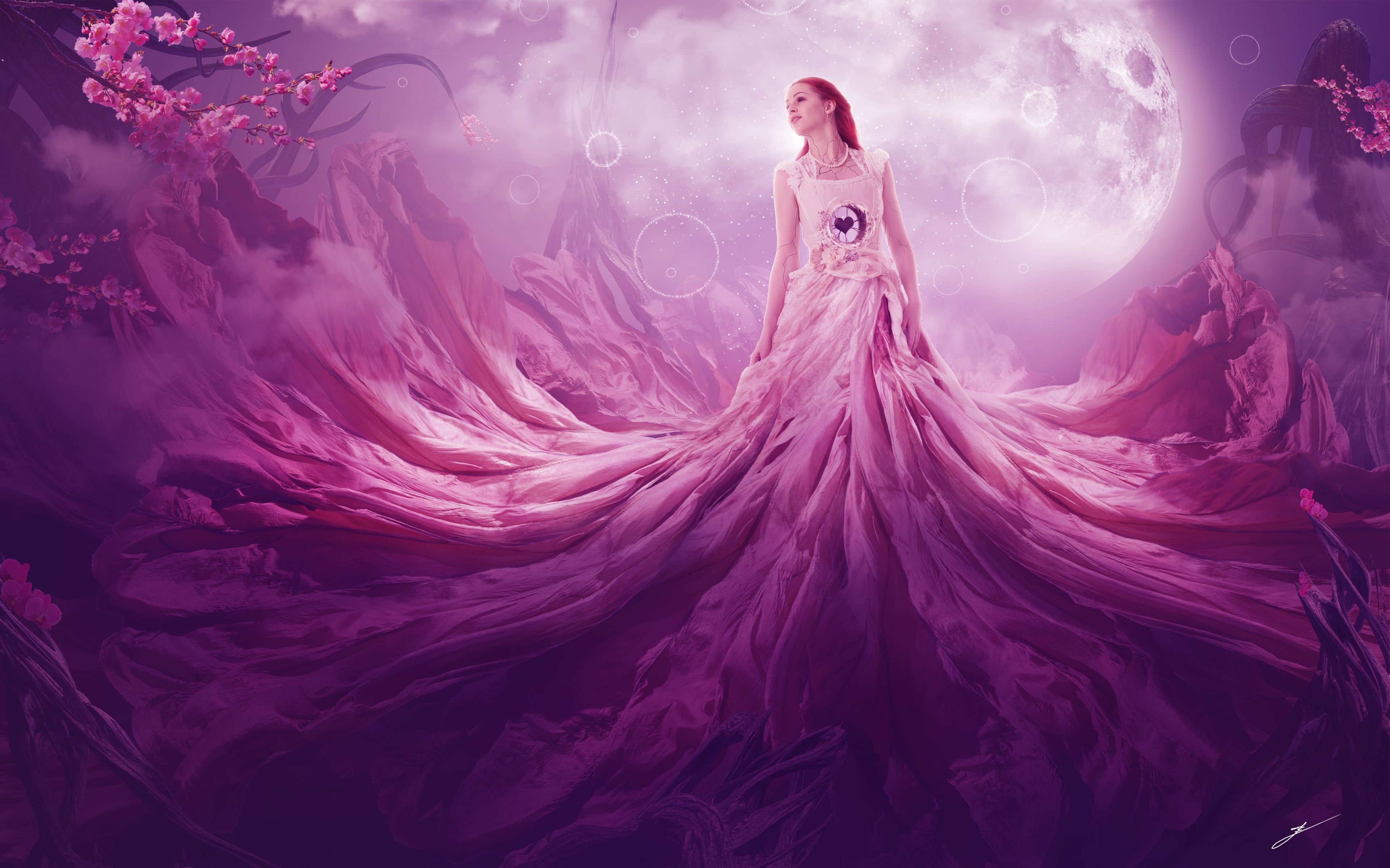 Pink Fantasy 4K Wallpaper