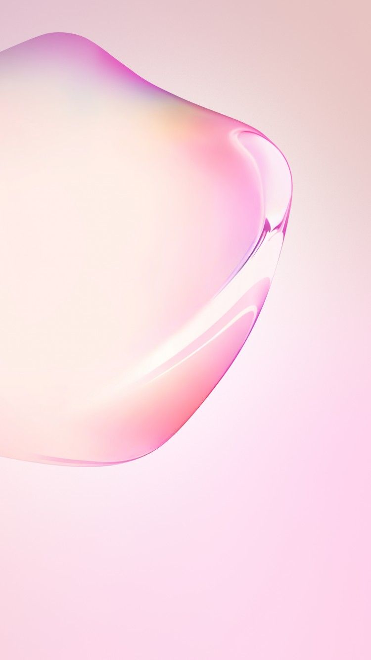 Samsung Galaxy Note10 4K Wallpaper, Bubble, Pink, Stock, Android Abstract