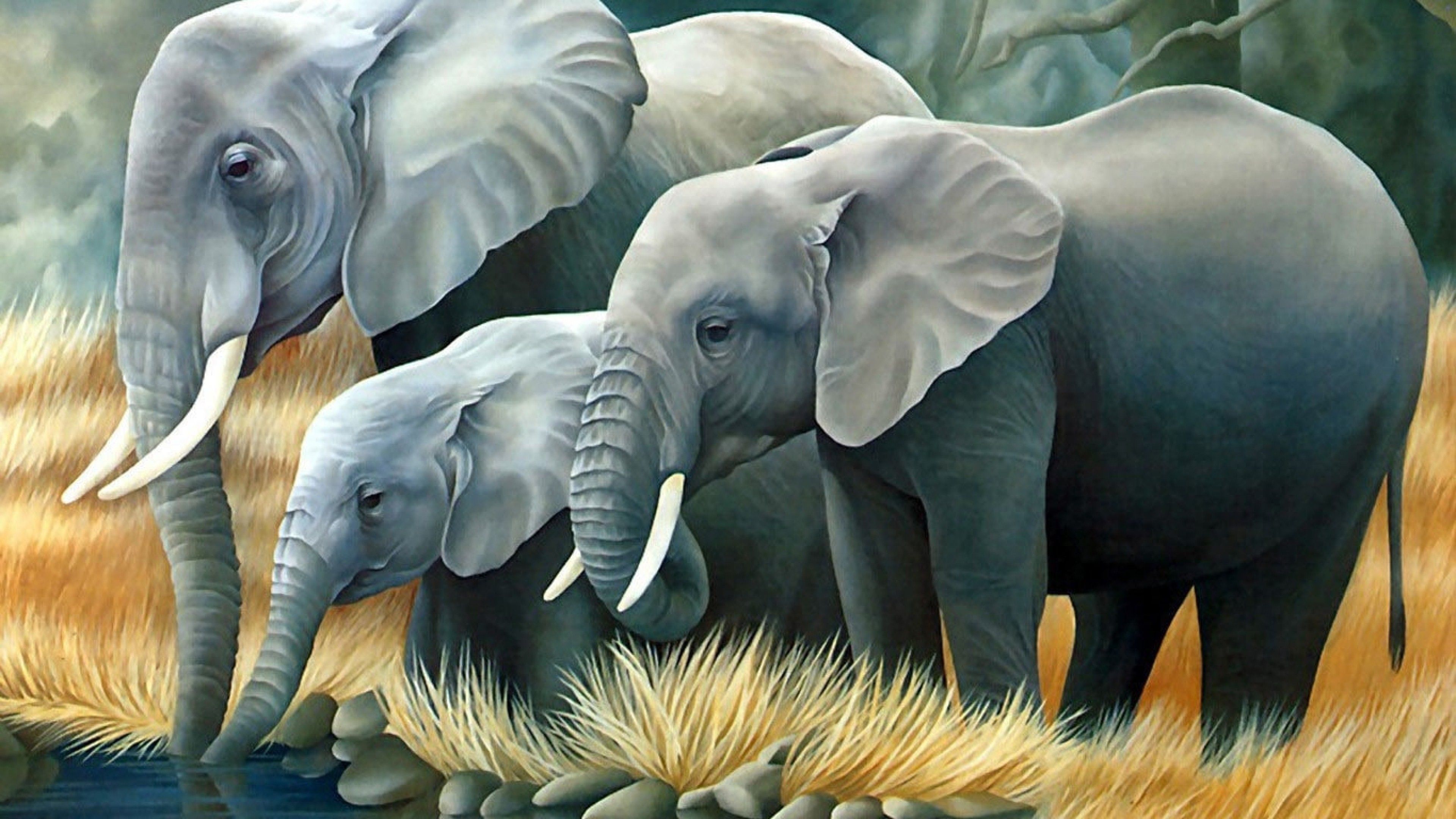 beibehang Custom Photo Wallpaper Mural Wall Sticker Extremely Beautiful  Animal World Elephant Giraffe 3D Landscape Painting