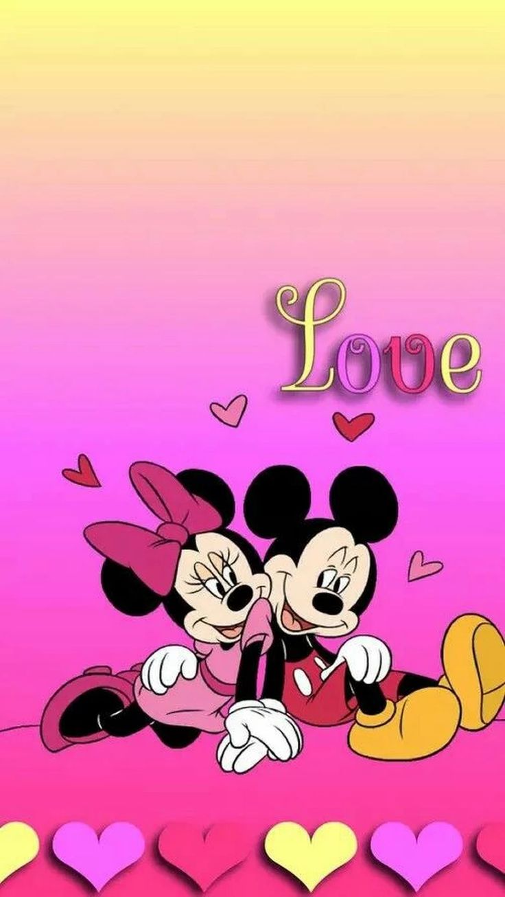 Love Minnie and Mickey Mouse Wallpaper Free HD Wallpaper